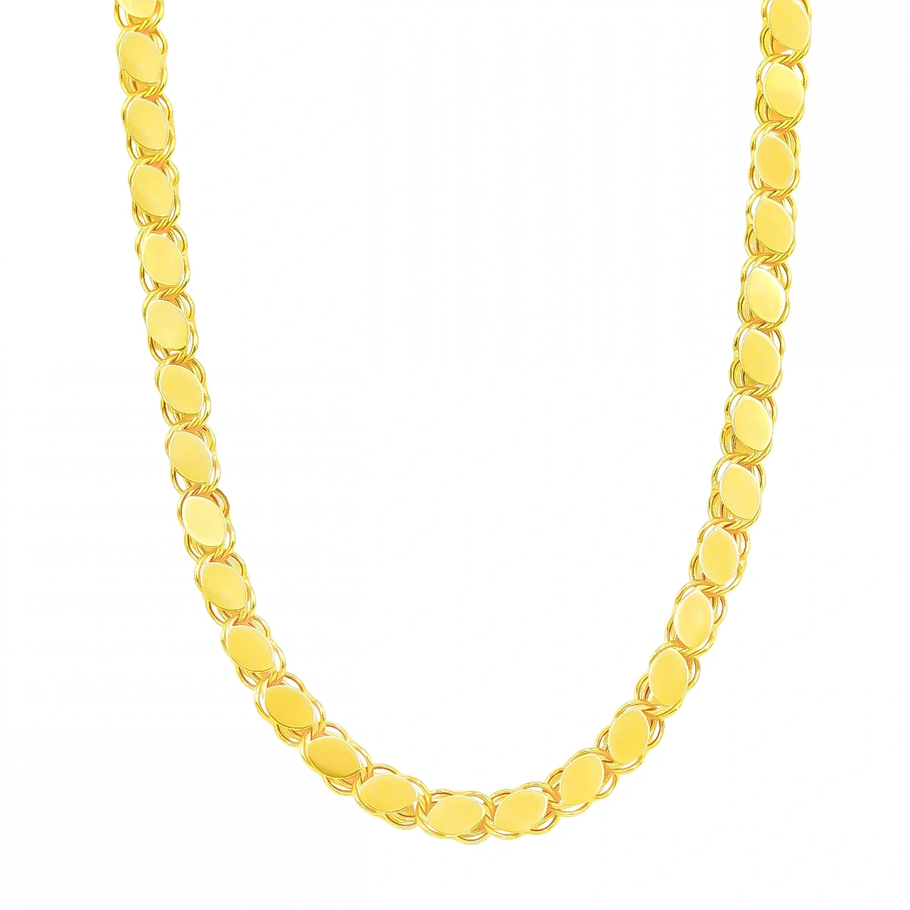 14 Ayar Pullu Zincir - 55Cm.