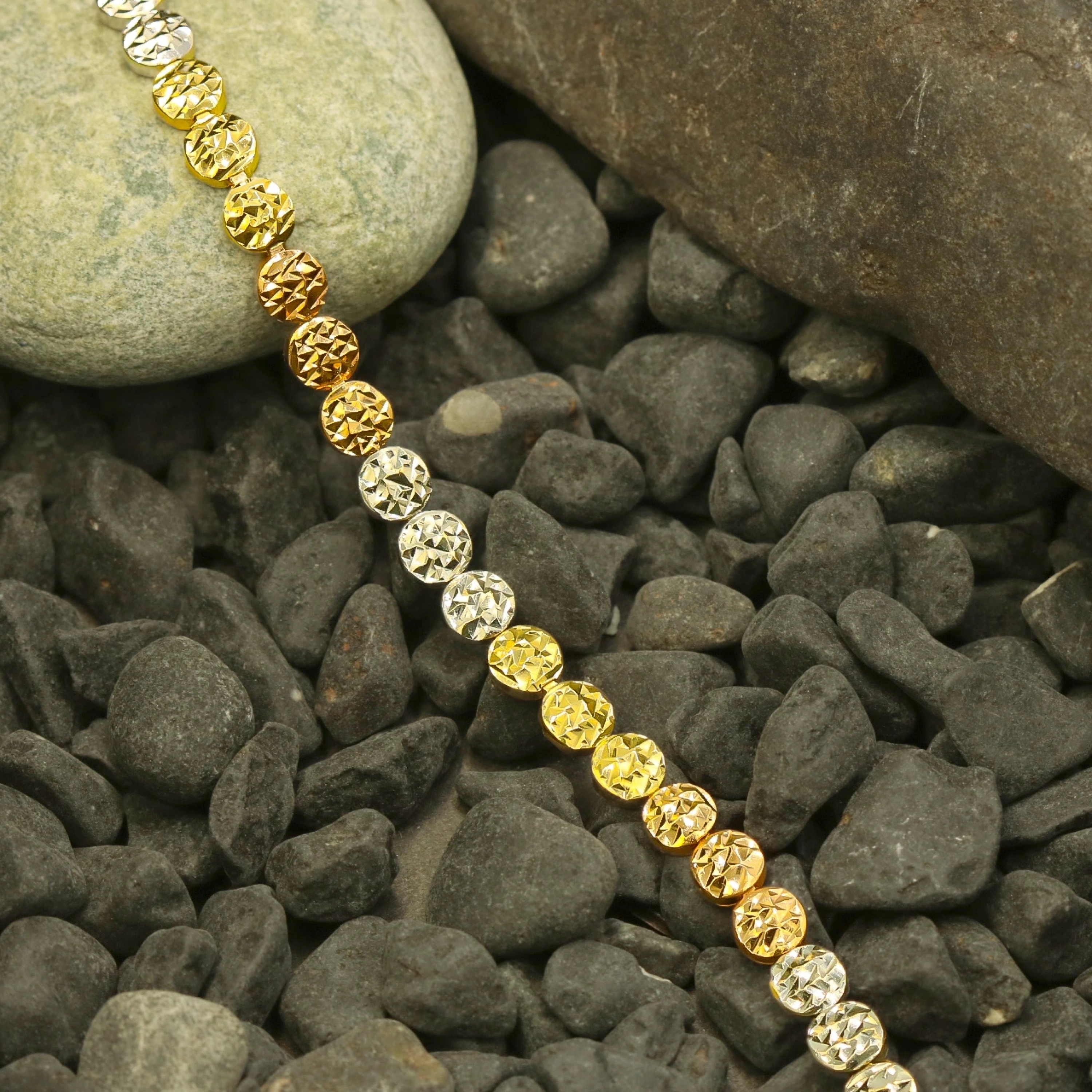 3 Renkli 14 Ayar Altın Bileklik