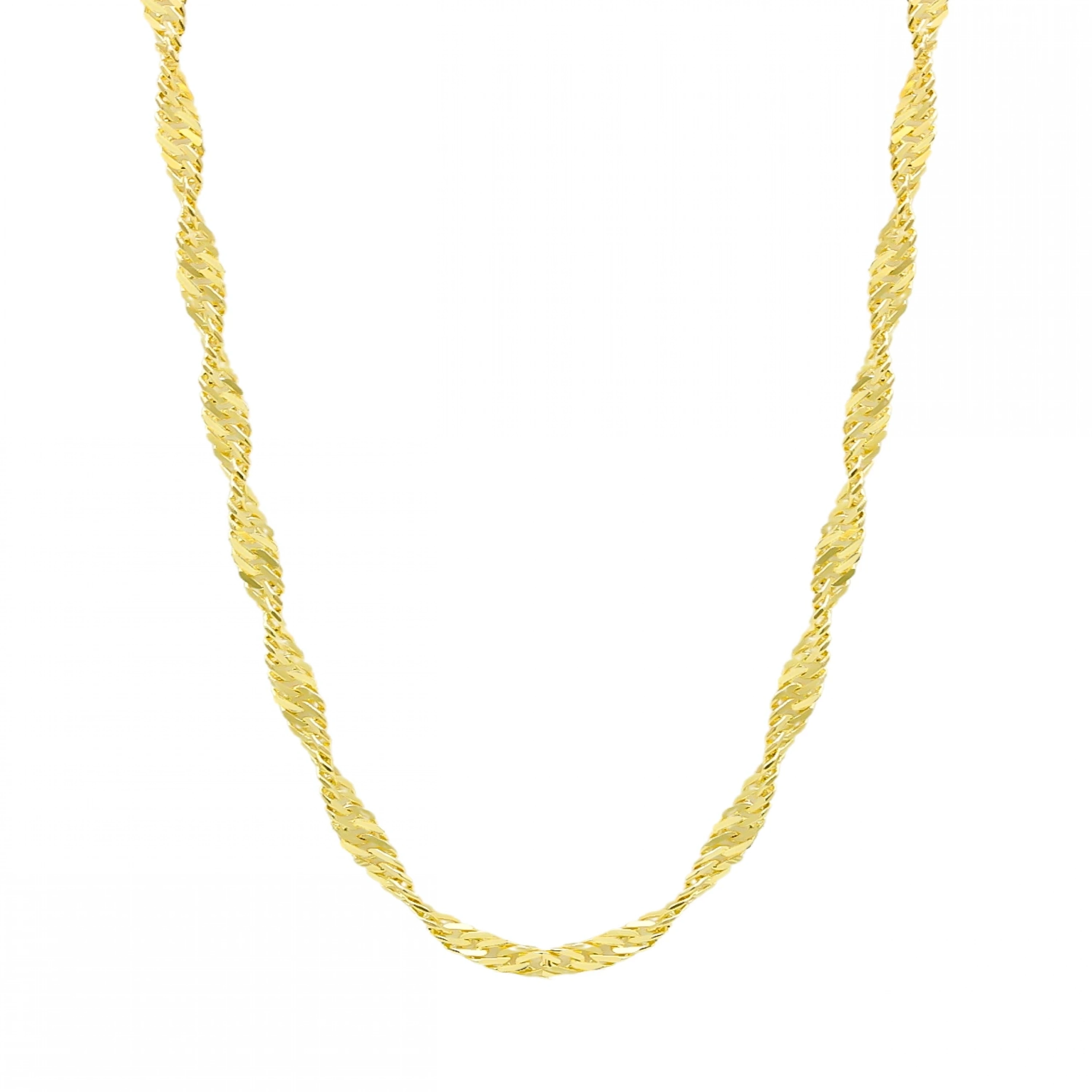 14 Ayar Singapur Zincir - 60 Cm.