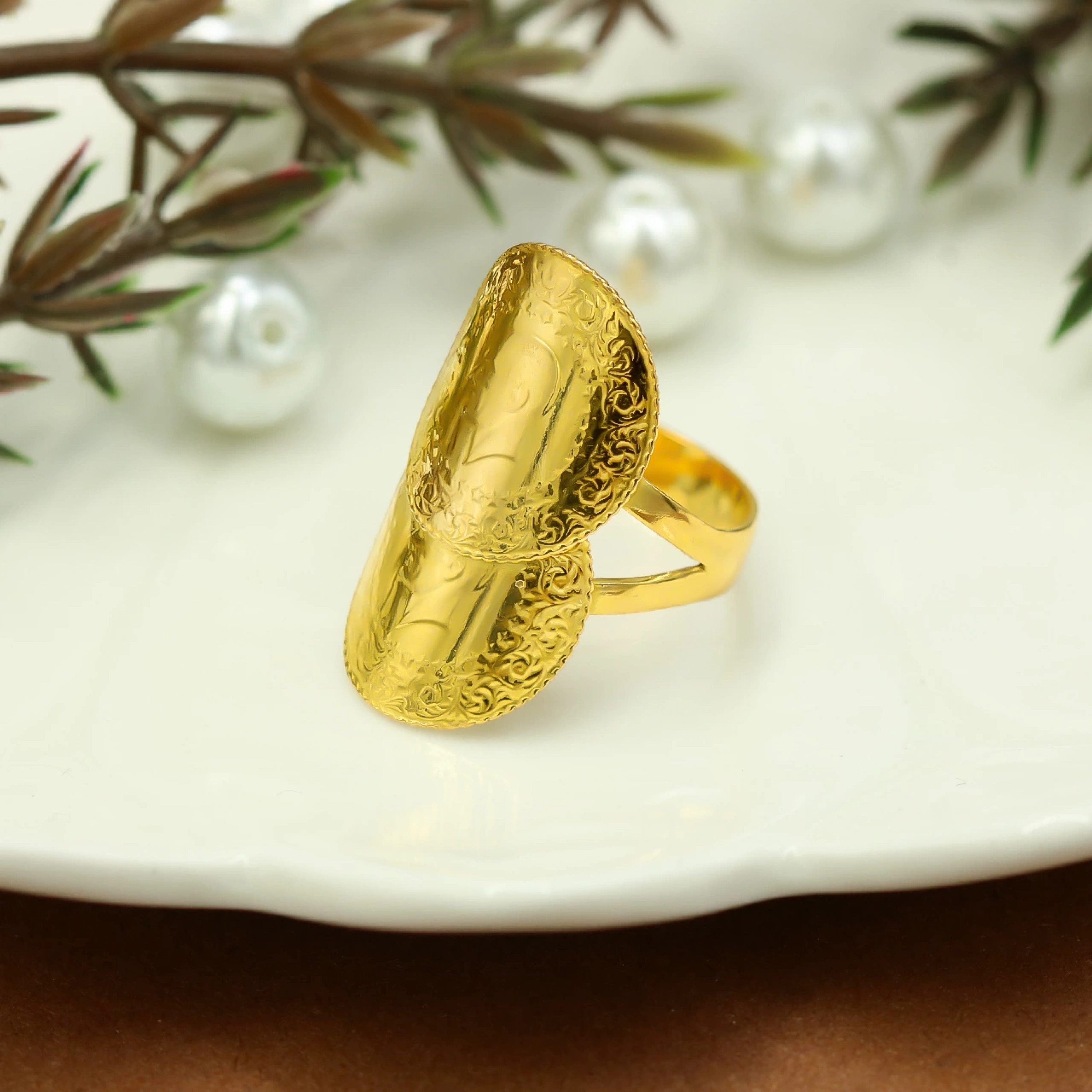 2 Çeyrekli 22 Ayar Altın Yüzük