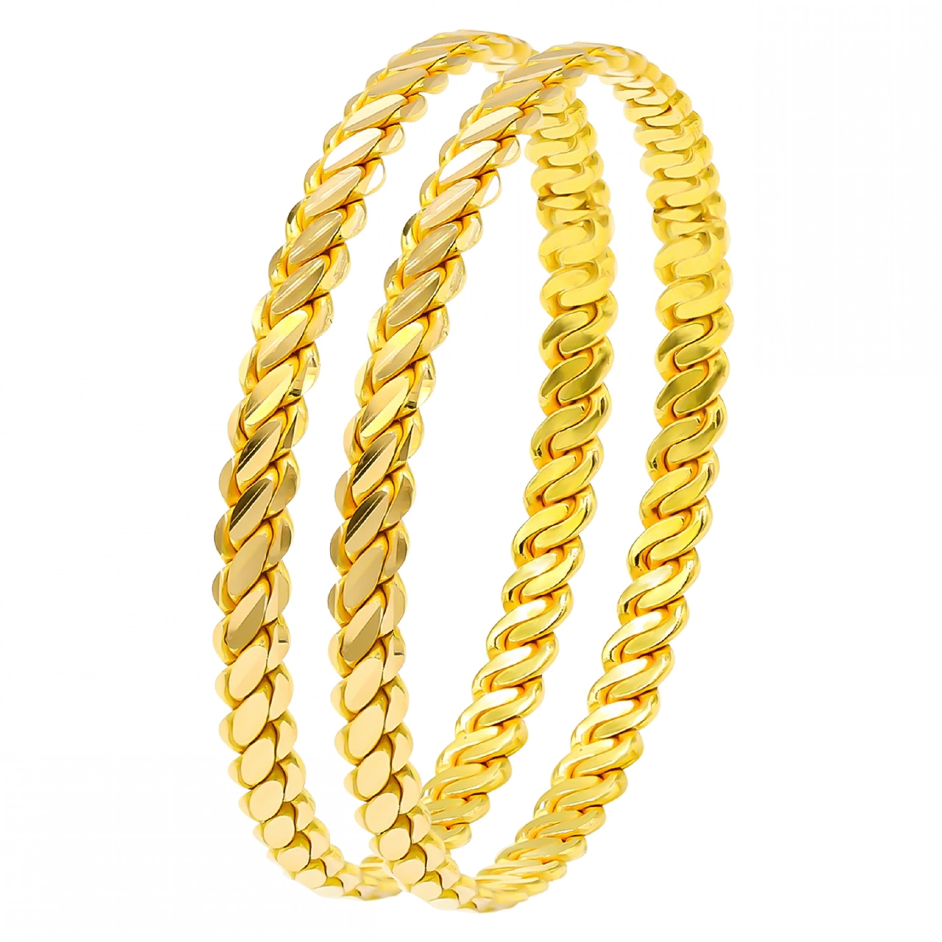 22 Ayar 3lü Burma Bilezik (2*20) 40 gr.