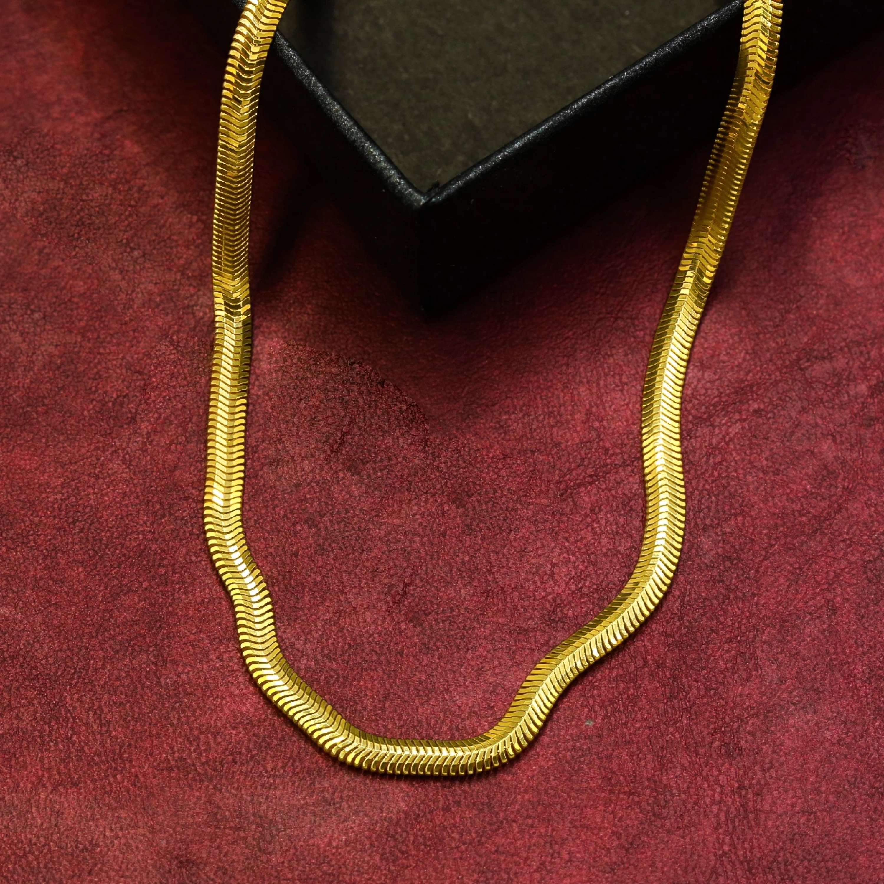 Balık Sırtı 22 Ayar Zincir - 45 CM