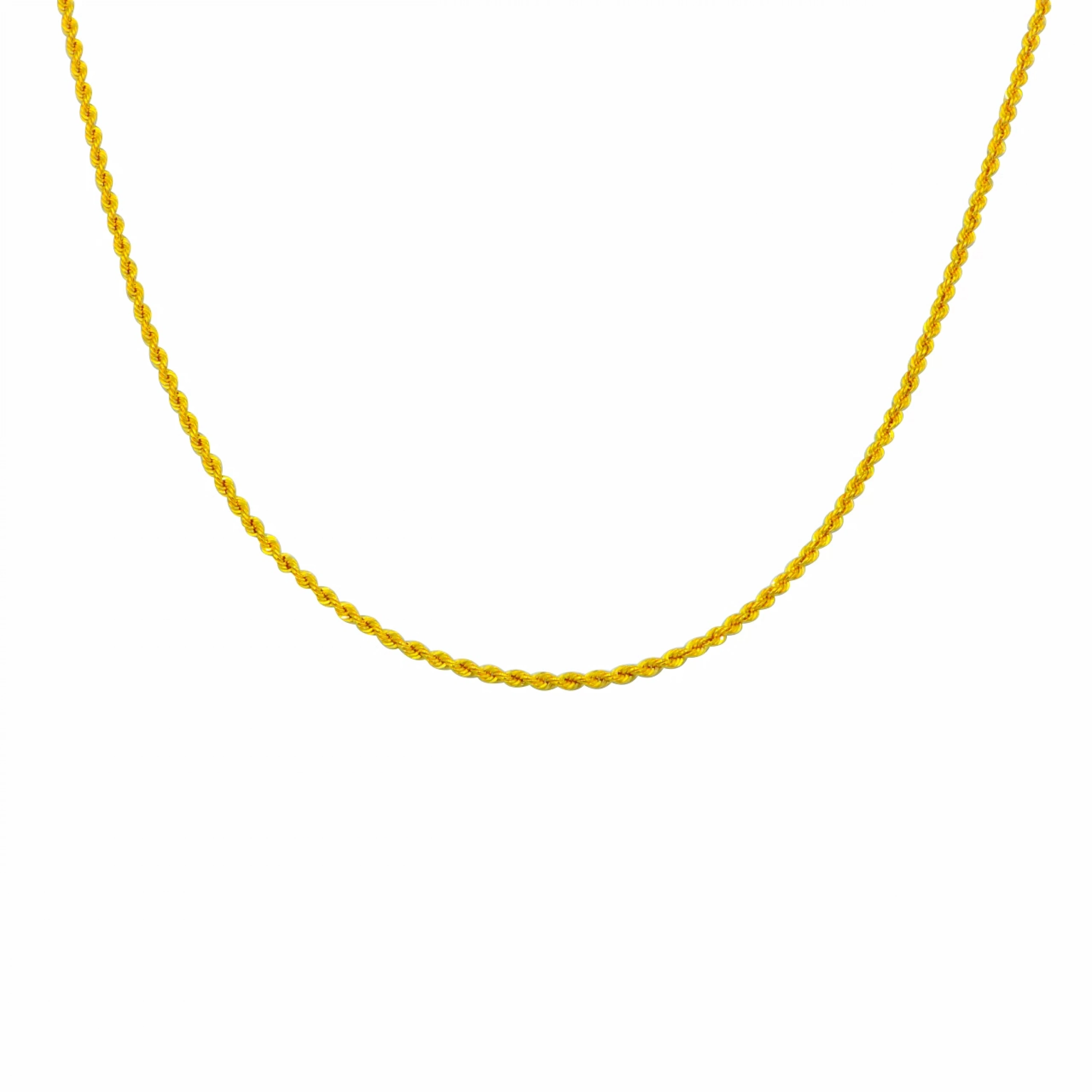 22 Ayar Burgu Zincir - 55 Cm.