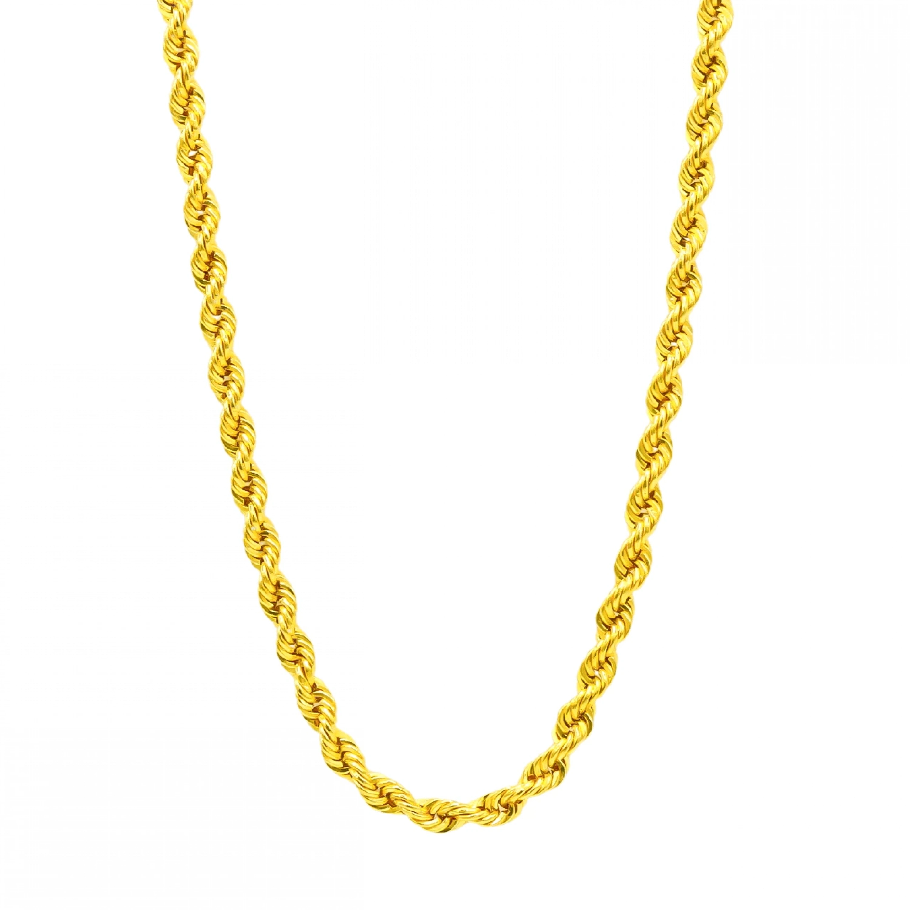 22 Ayar Burgu Zincir - 55 Cm.