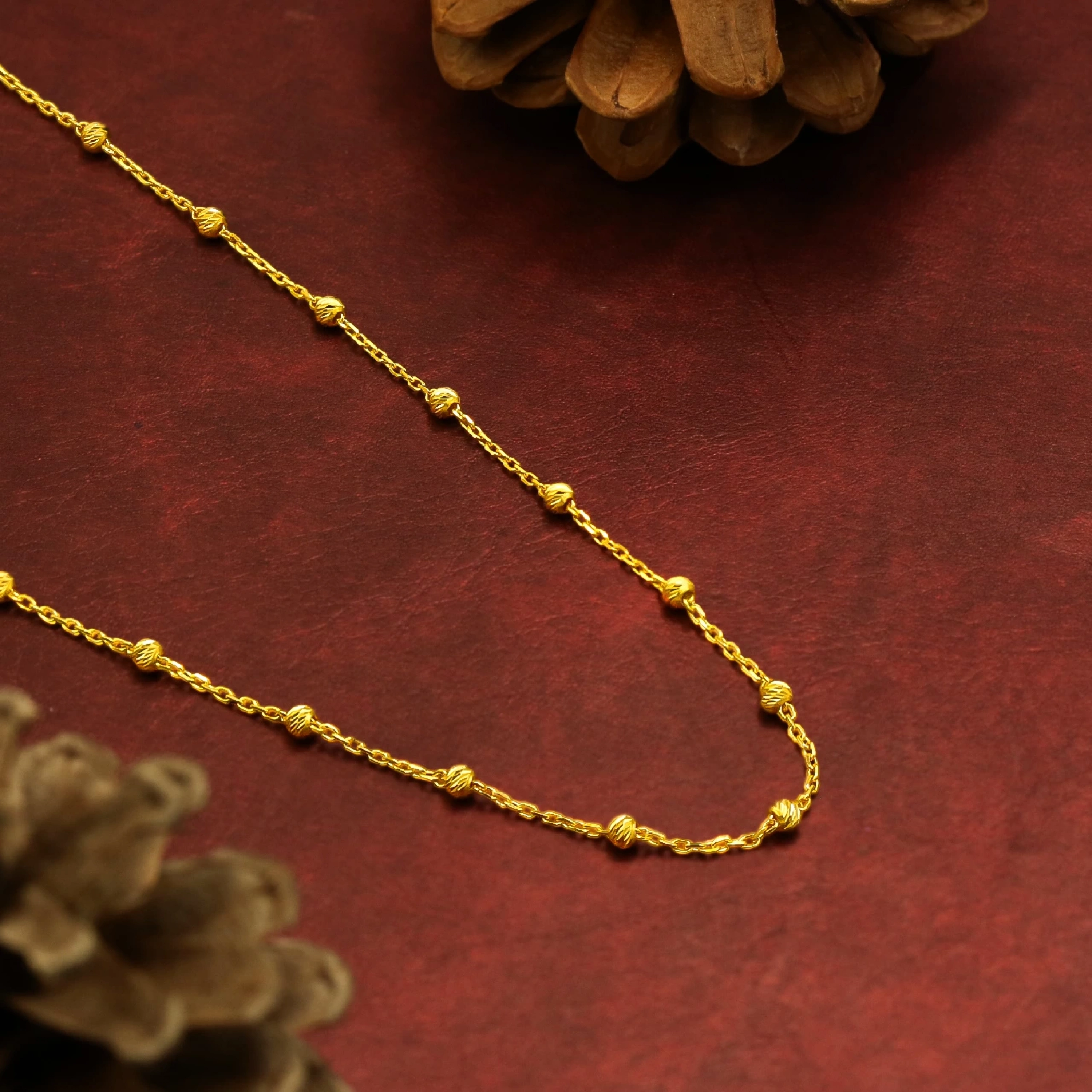 22 Ayar Dorika Zincir - 55 Cm.