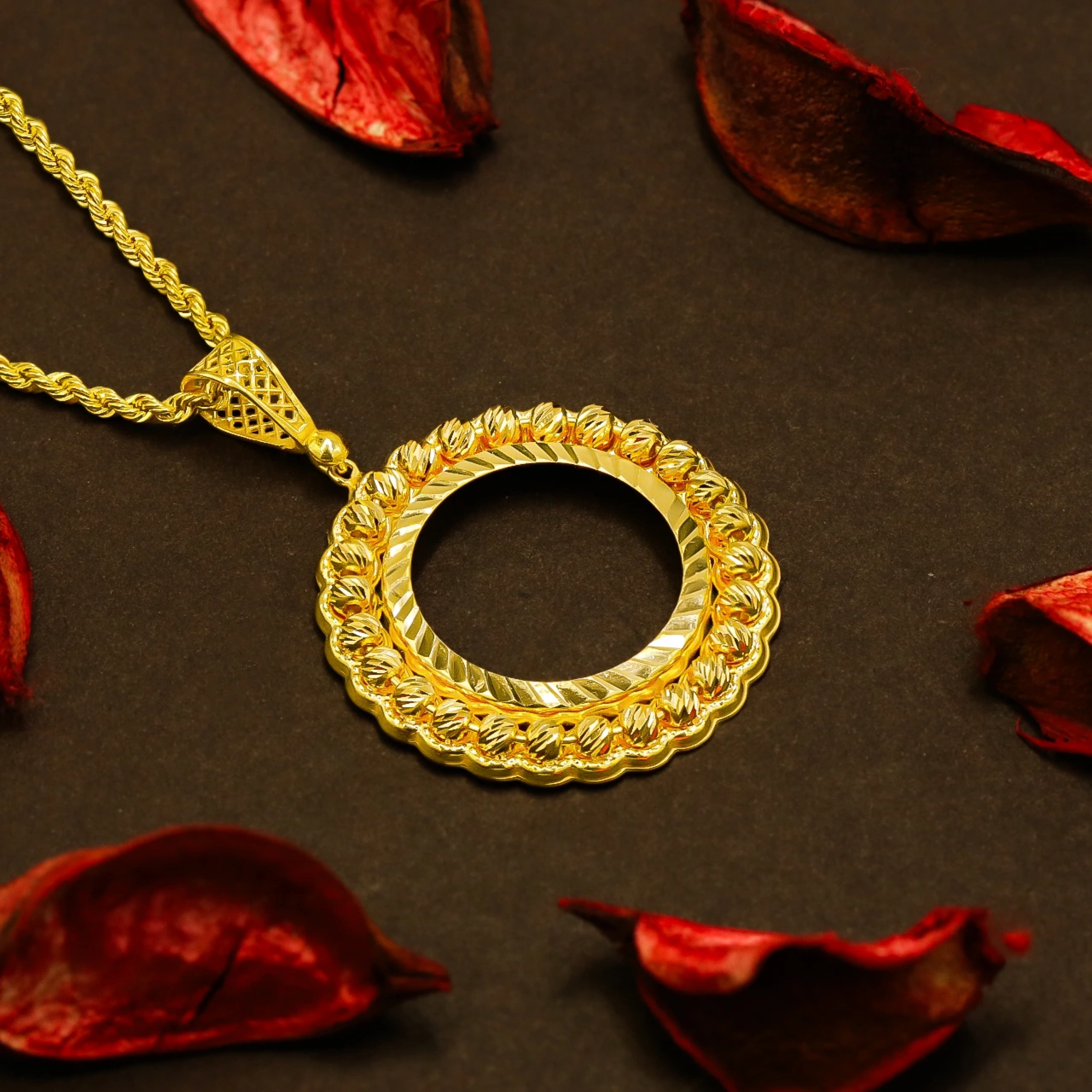 Dorika Yarım 22 Ayar Altın Çerçeve