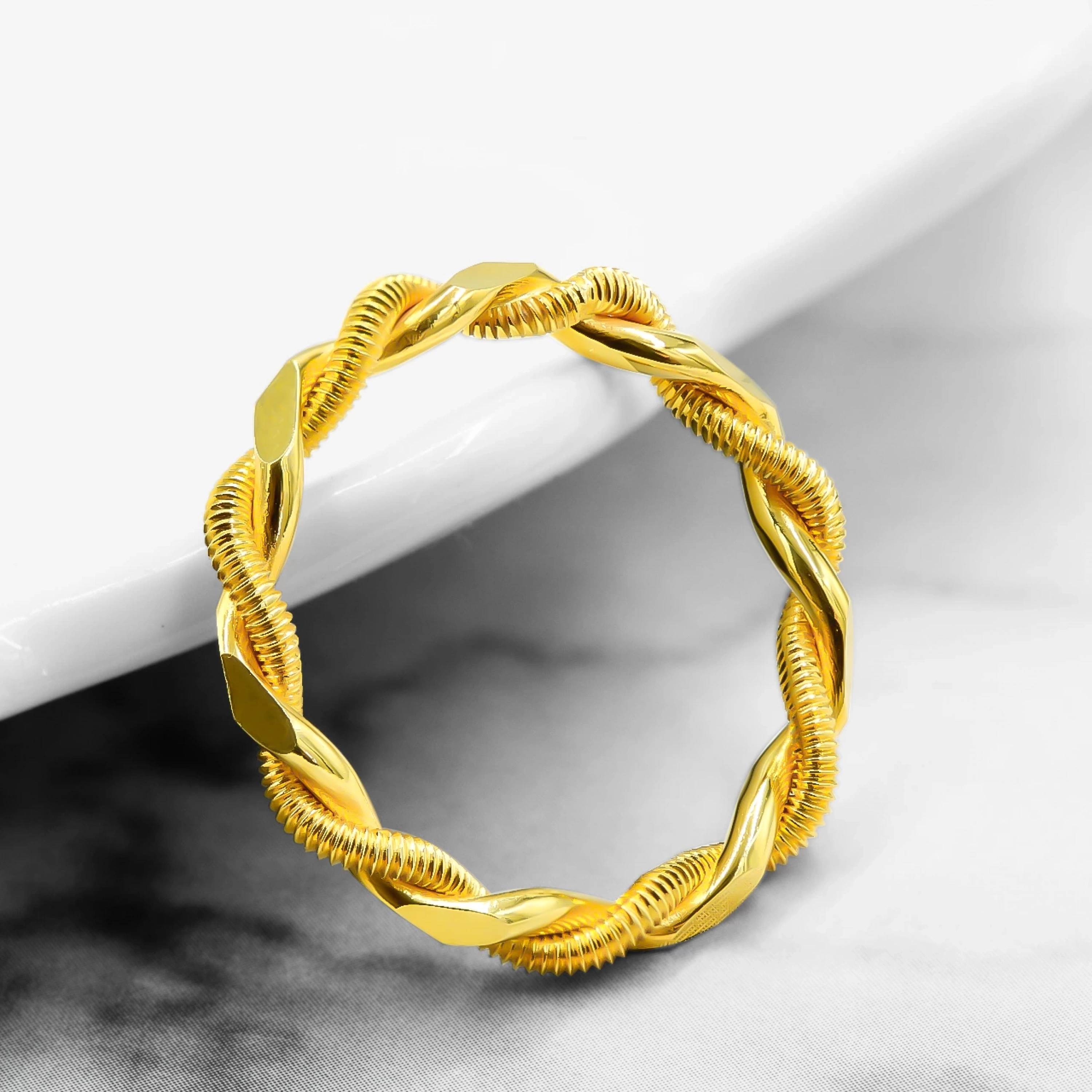 14 Ayar İkili Burma Alyans Yüzük