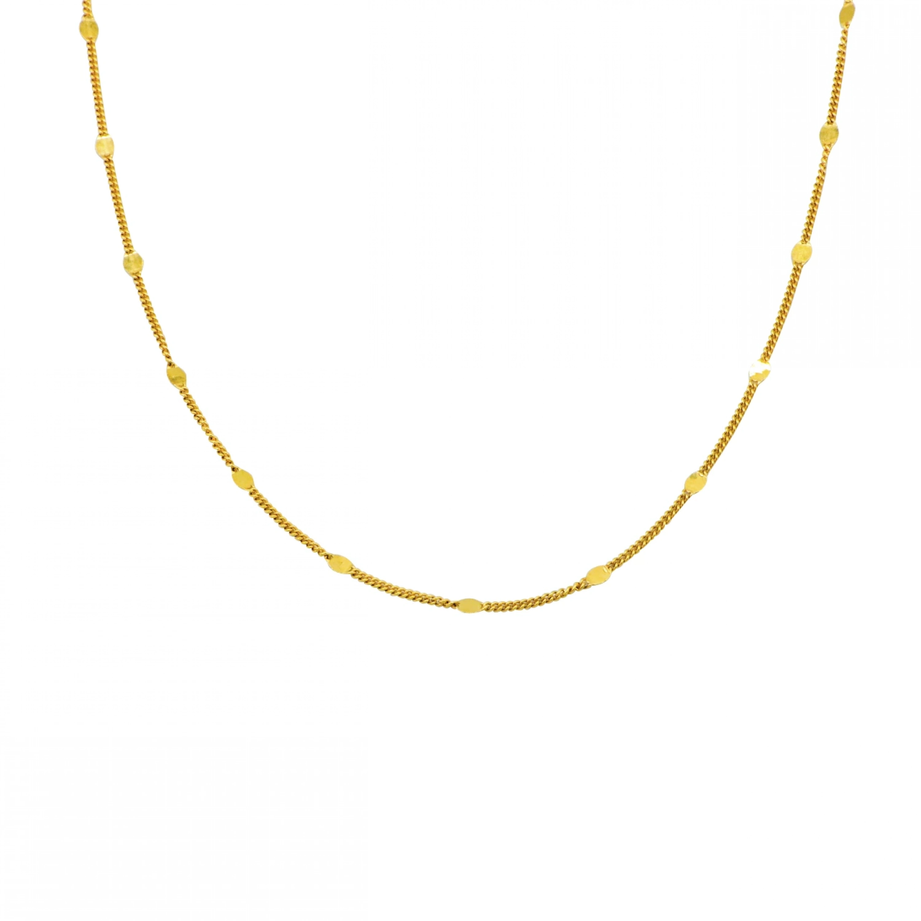 22 Ayar Pullu Gurmet Zincir - 50 Cm.