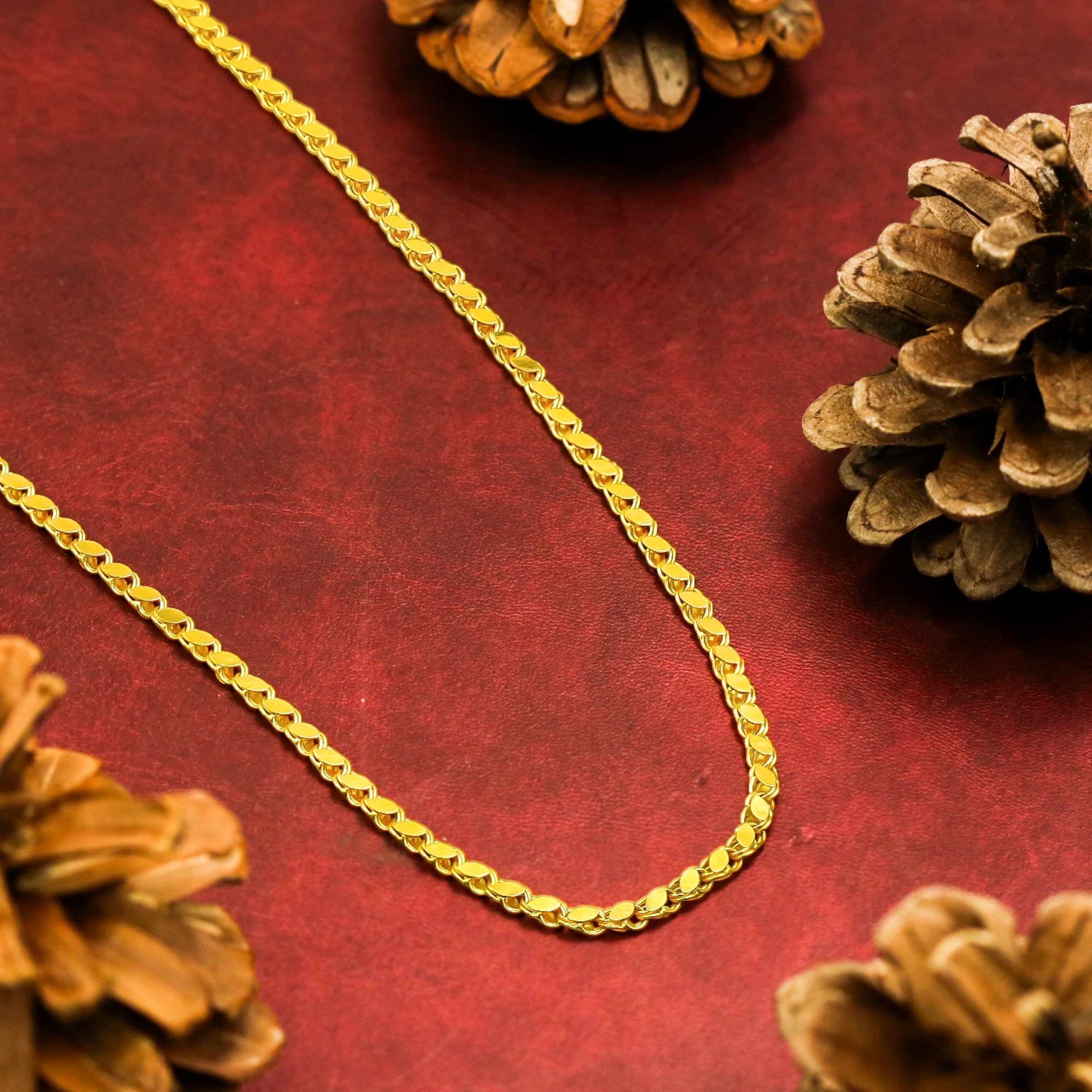 22 Ayar Pullu Zincir - 55 Cm.