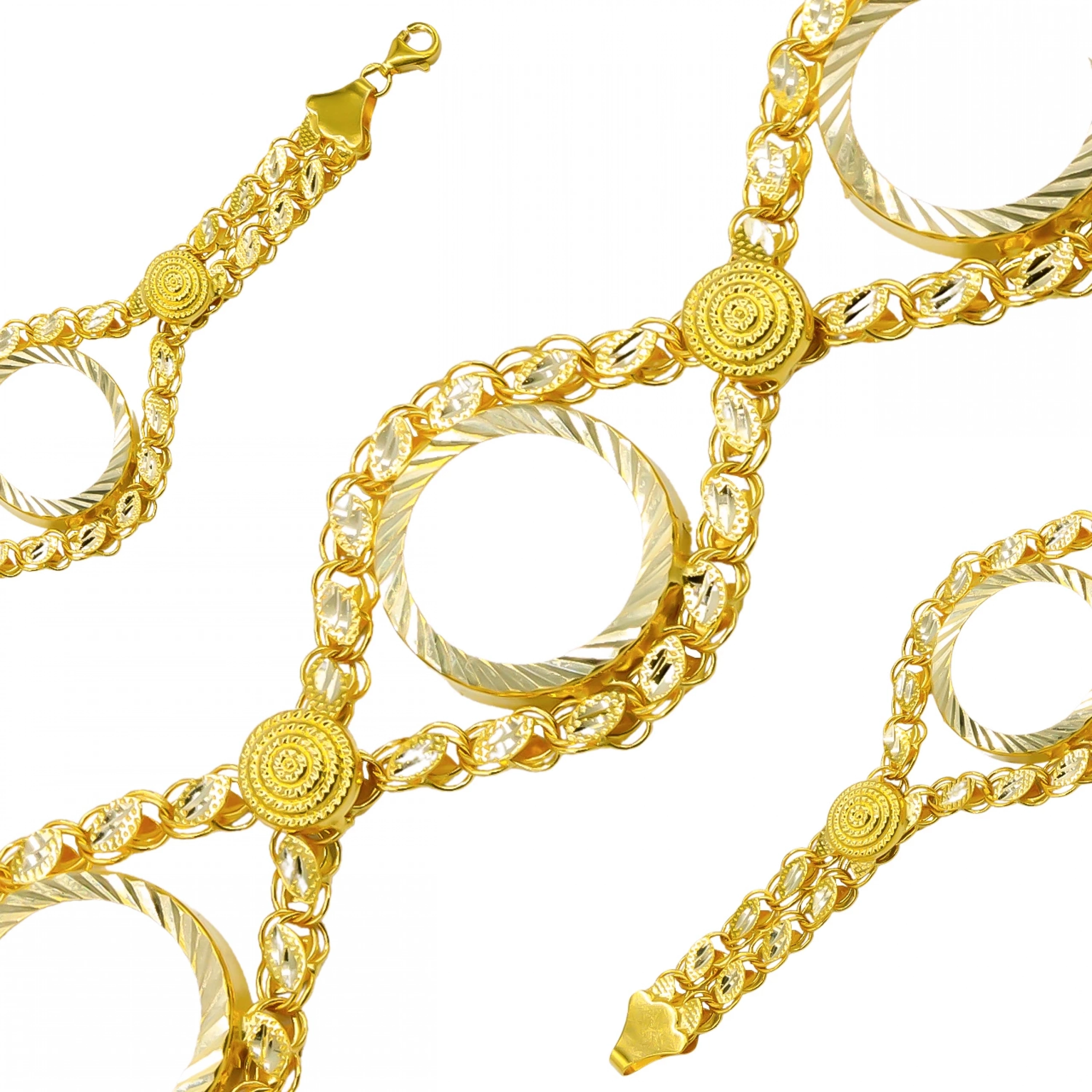 3 Çeyrekli 8 Ayar Çeyrek Altın Bileklik