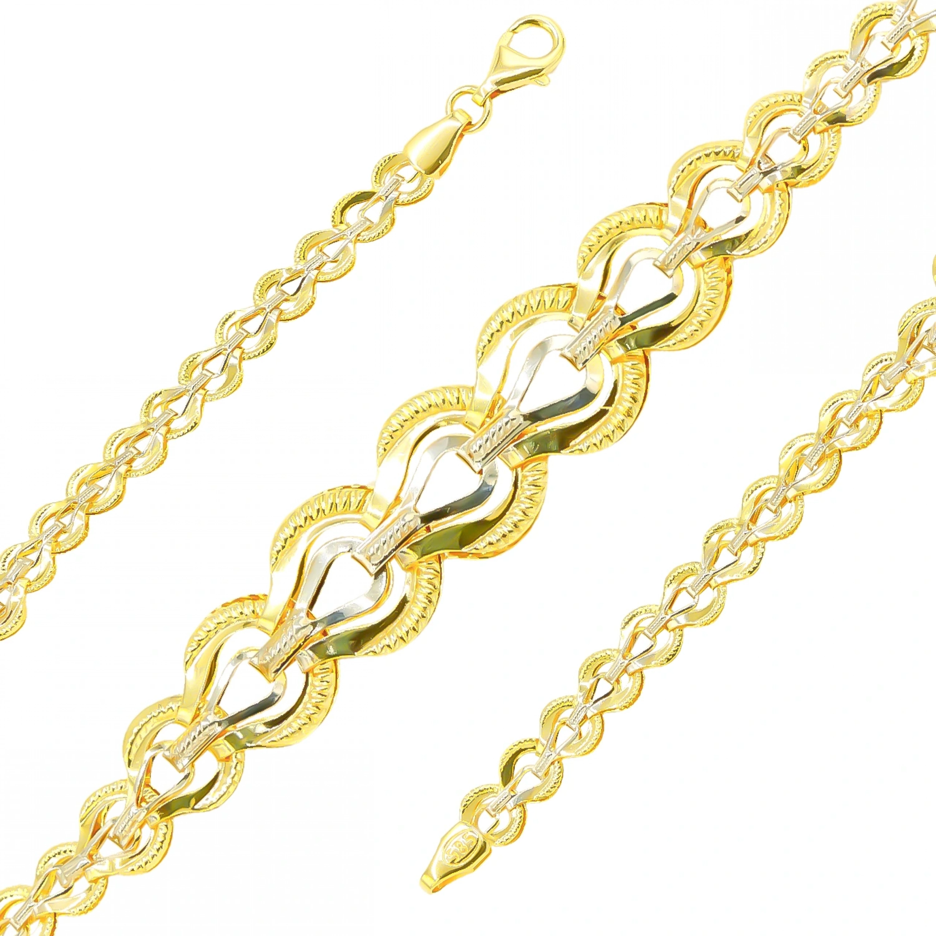 3 Renkli 14 Ayar Altın Bileklik