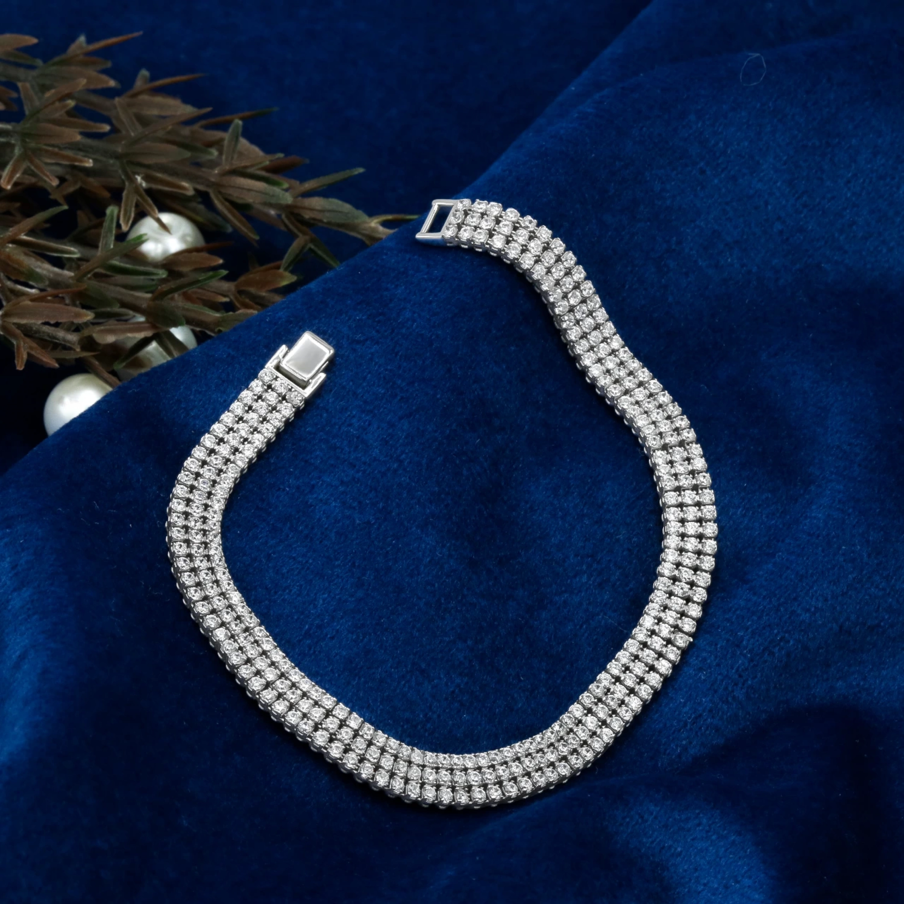 3 Sıralı Su Yolu 8 Ayar Altın Bileklik