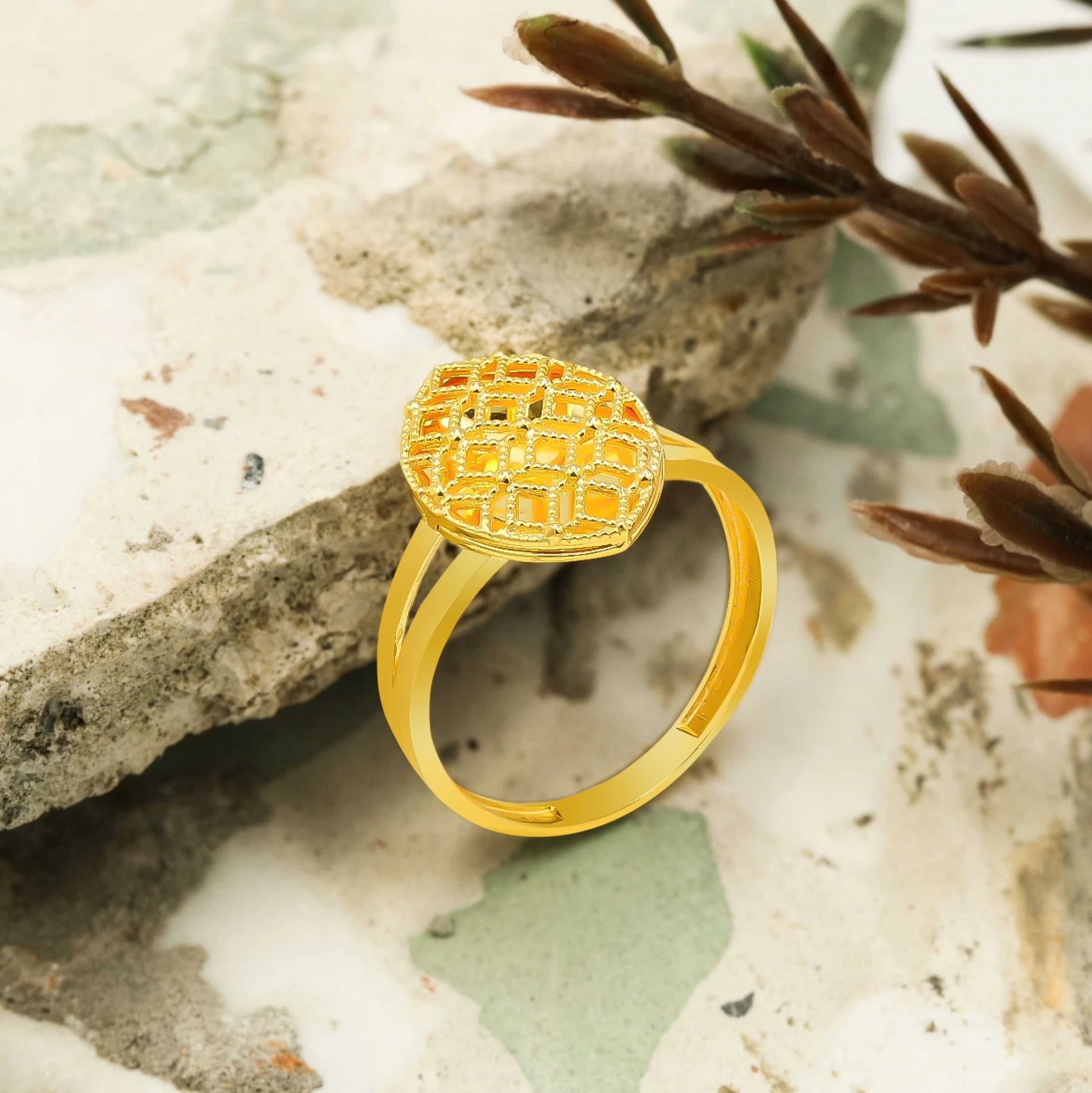 Özel Tasarım 22 Ayar Altın Yüzük