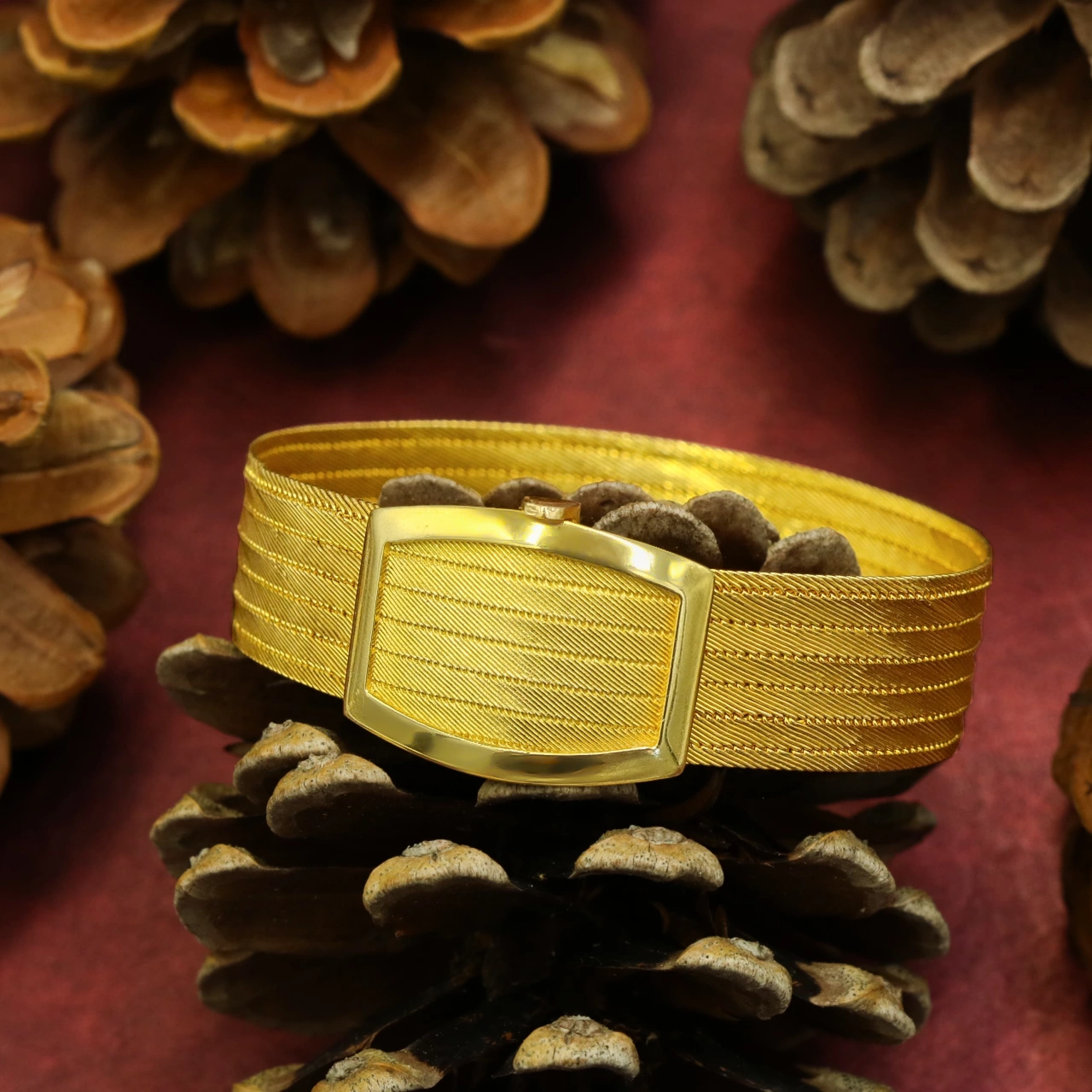 6 Sıralı Taşsız 14 Ayar Trabzon Hasır Altın Set