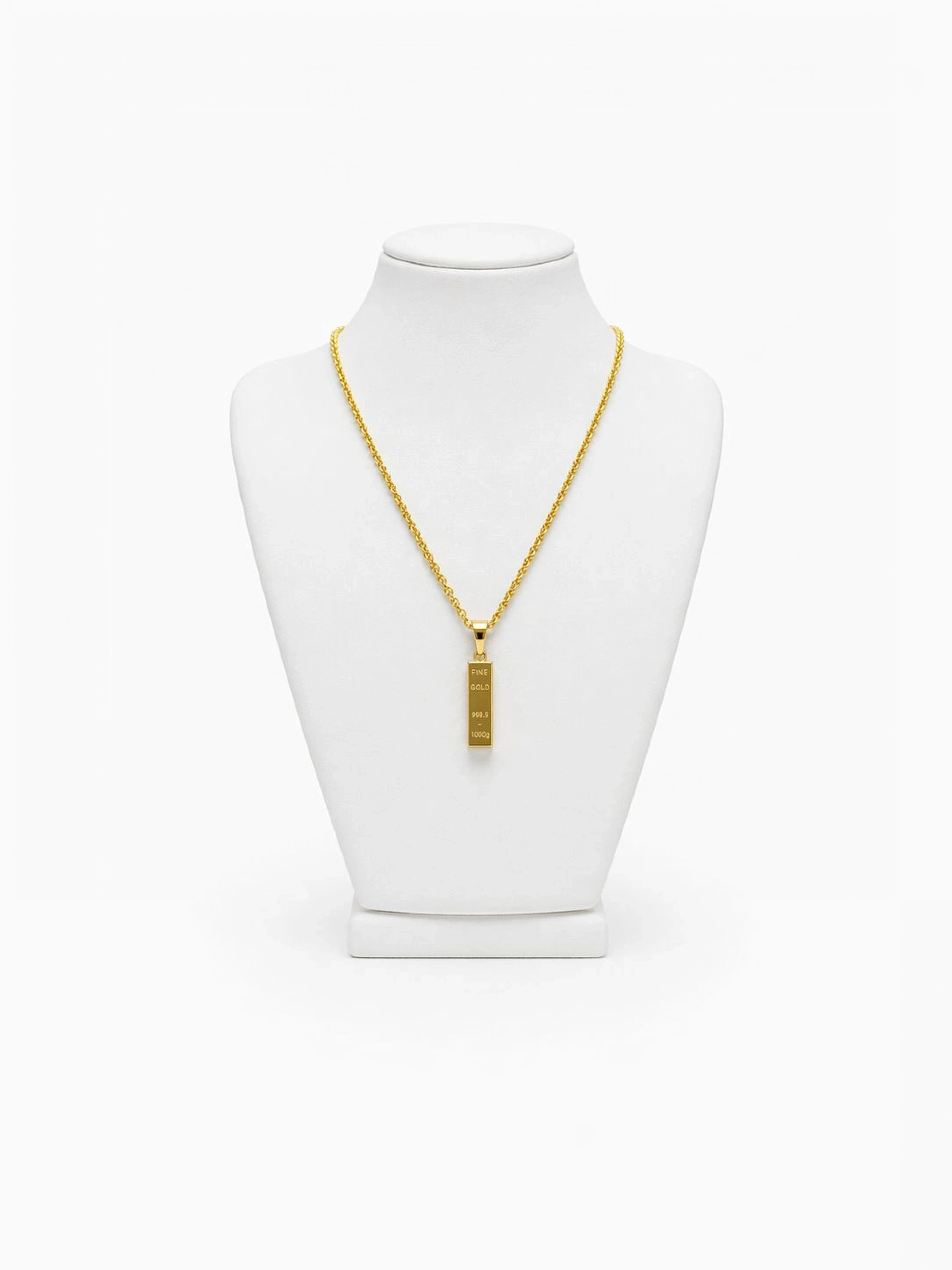 Külçe 22 Ayar Altın Kolye Ucu