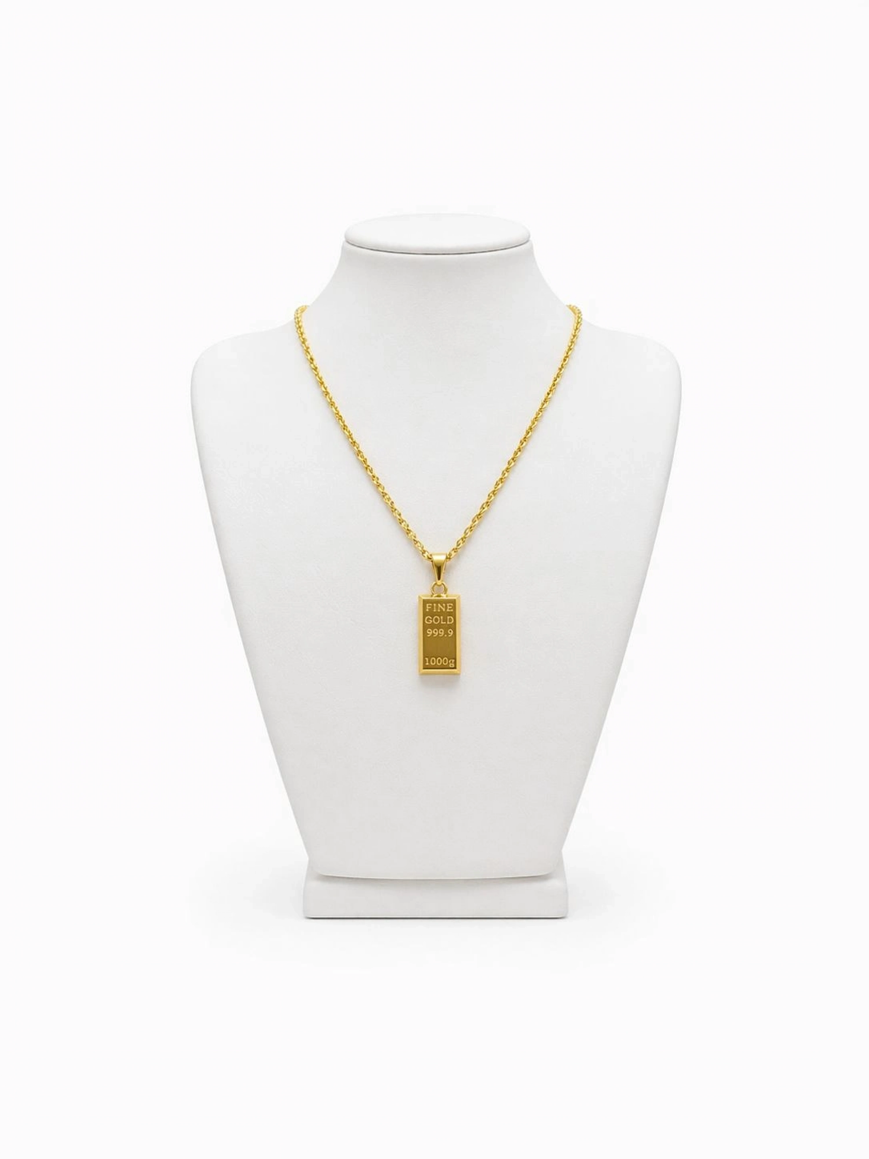 Külçe 22 Ayar Altın Kolye Ucu