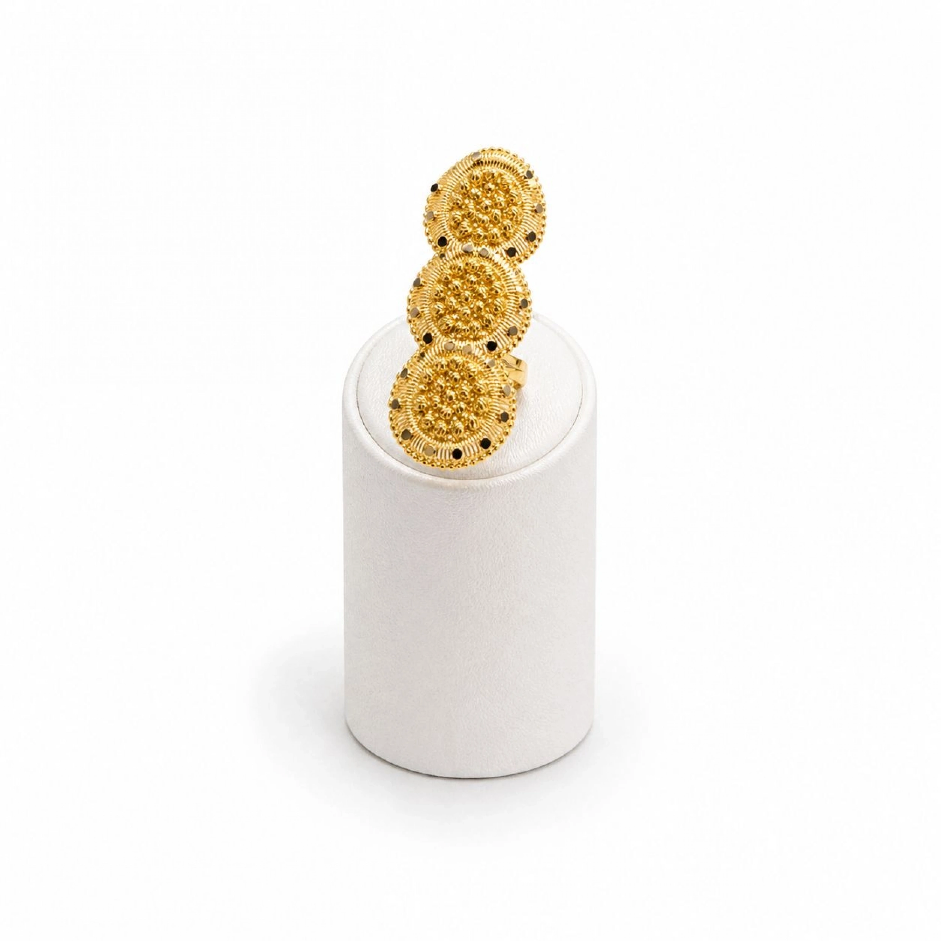 3 Sıralı Dorika 14 Ayar Altın Yüzük