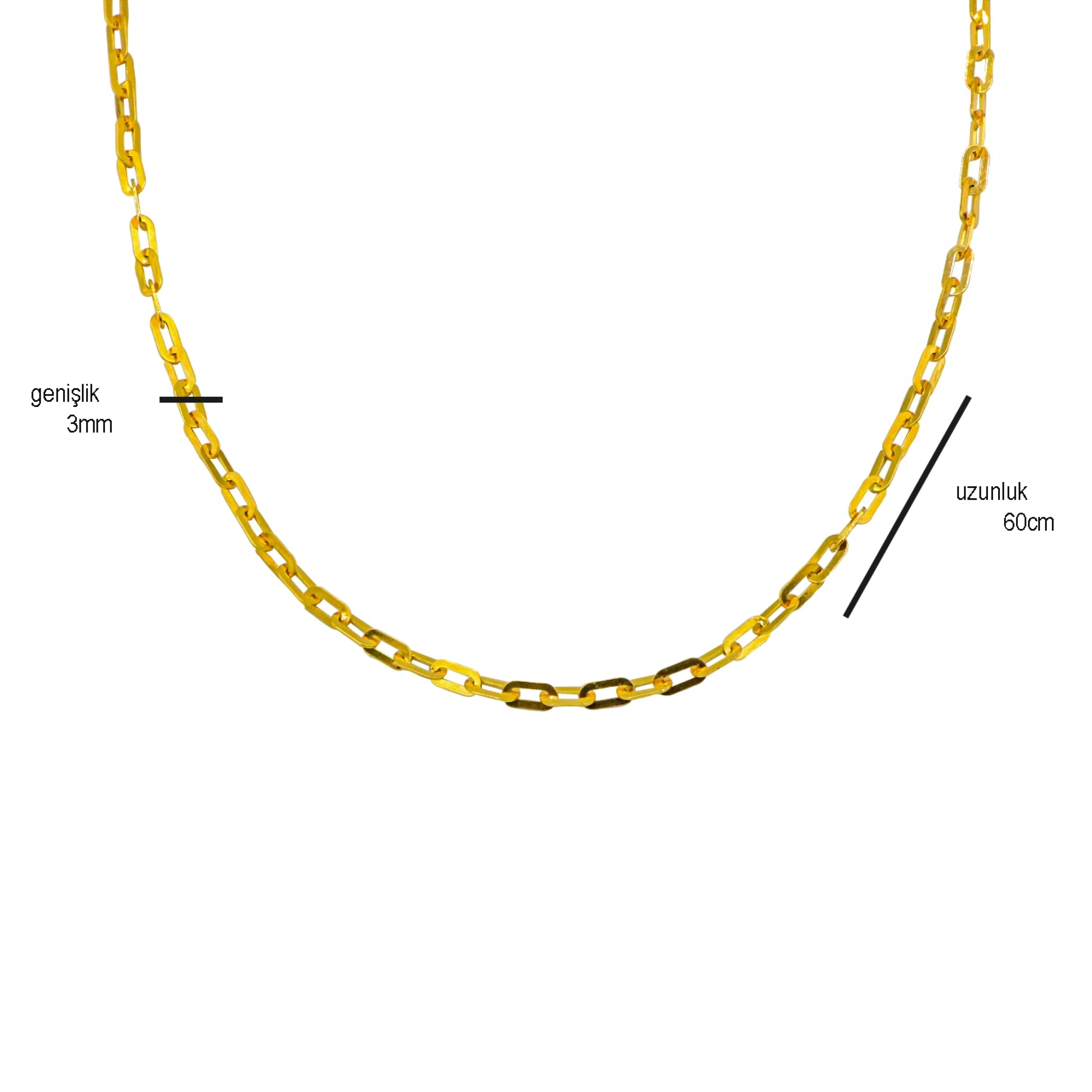 8 Ayar Ataç Zincir - 60 Cm.