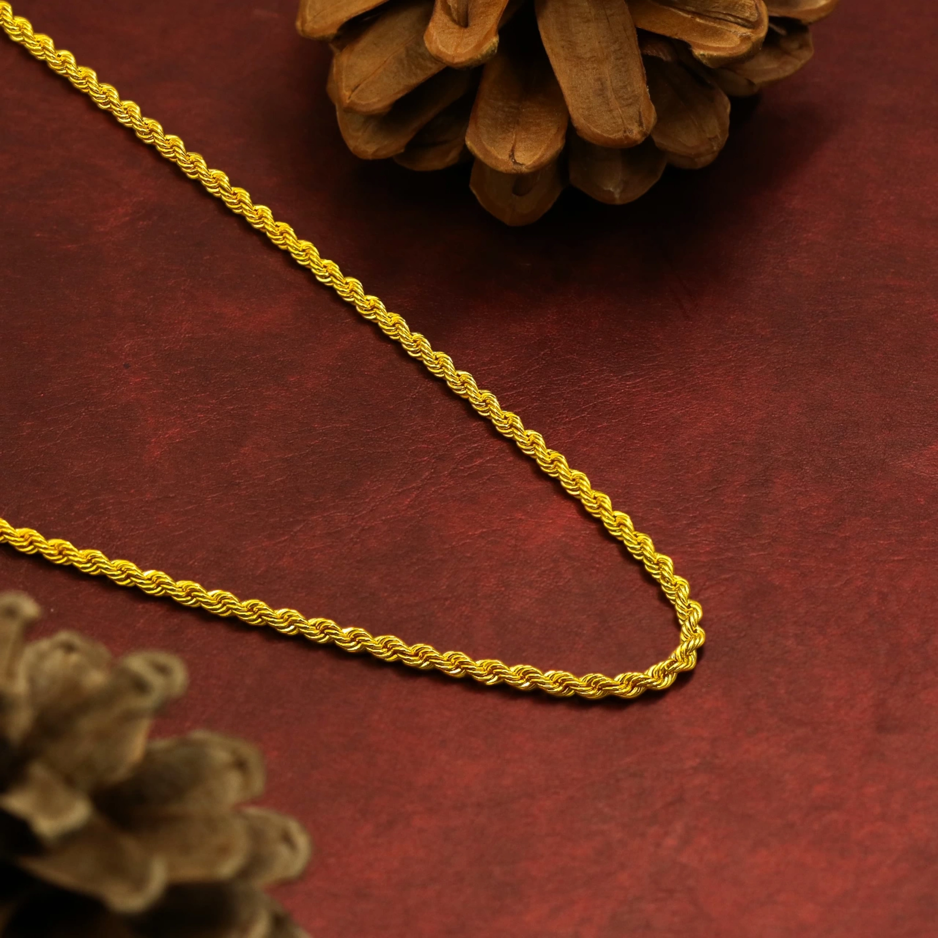 8 Ayar Burgu Zincir - 55Cm.