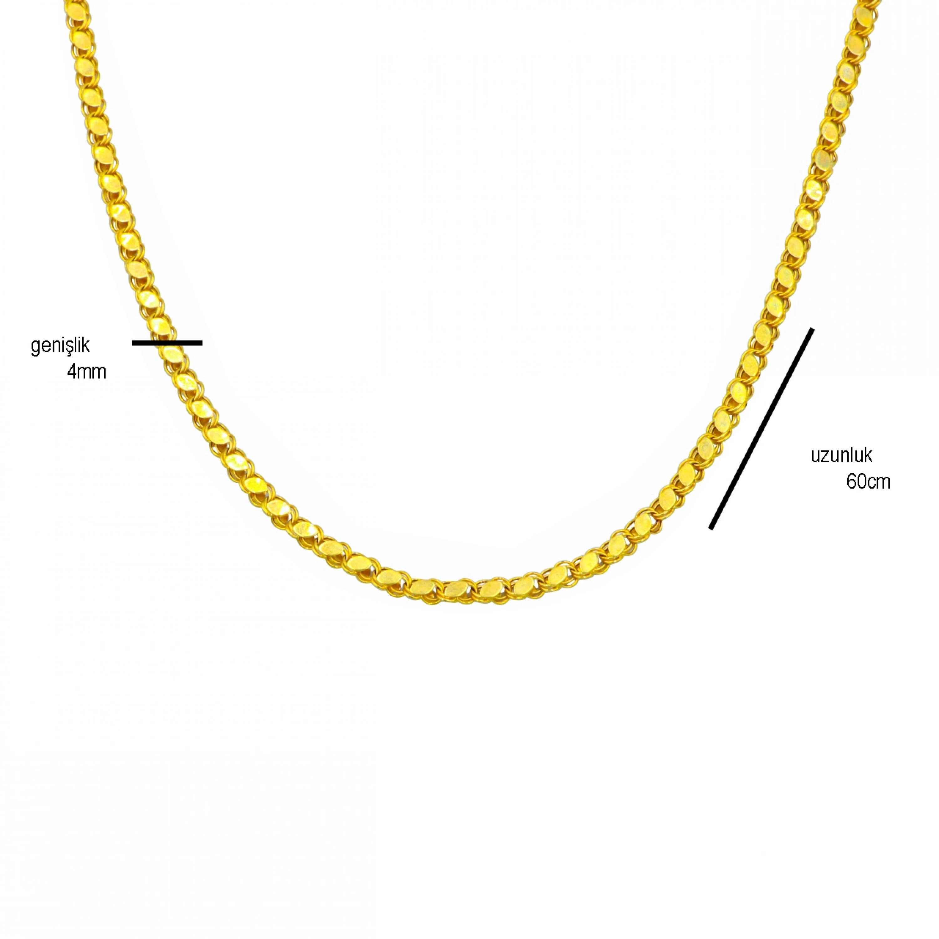 8 Ayar Pullu Zincir - 60 Cm.