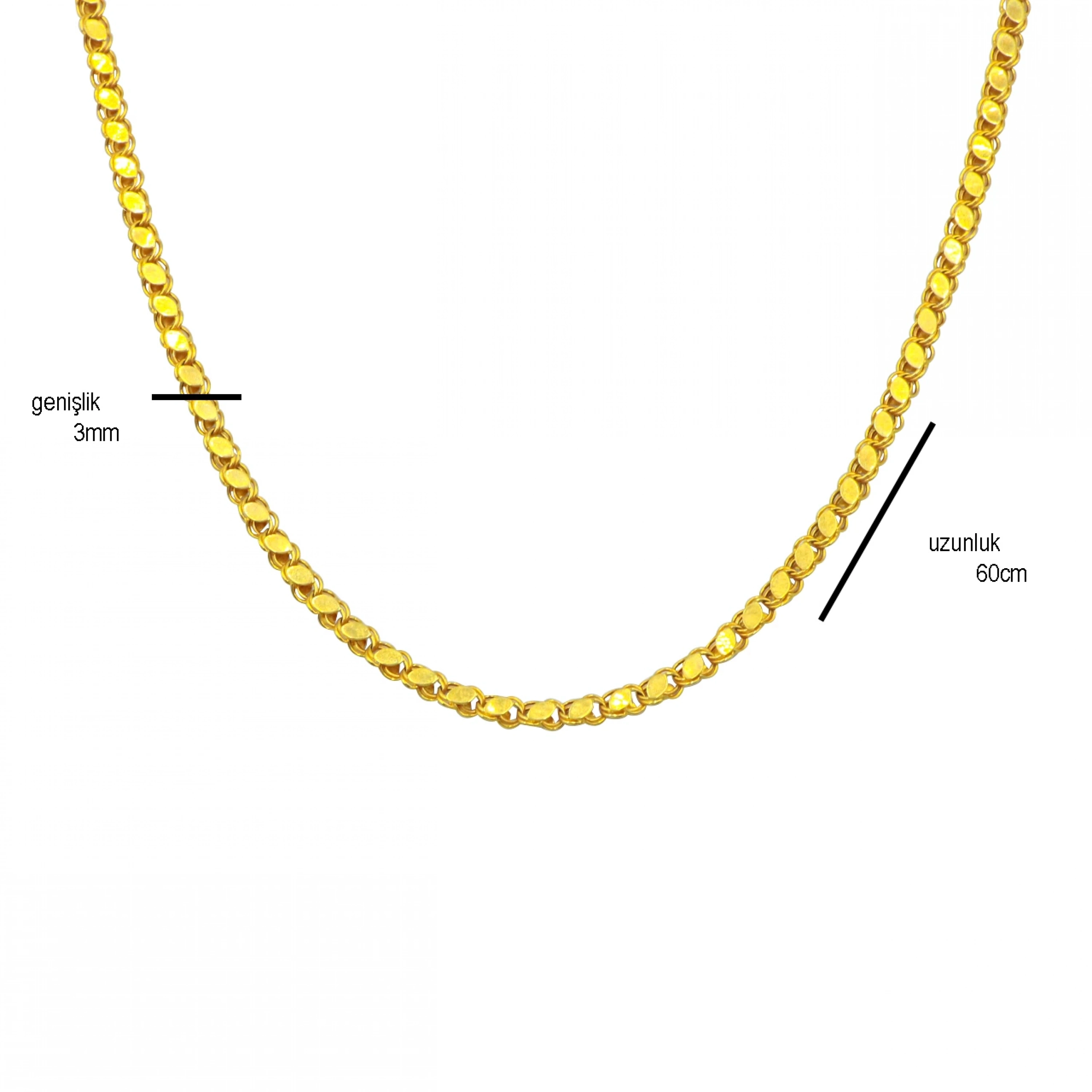 8 Ayar Pullu Zincir - 60 Cm.