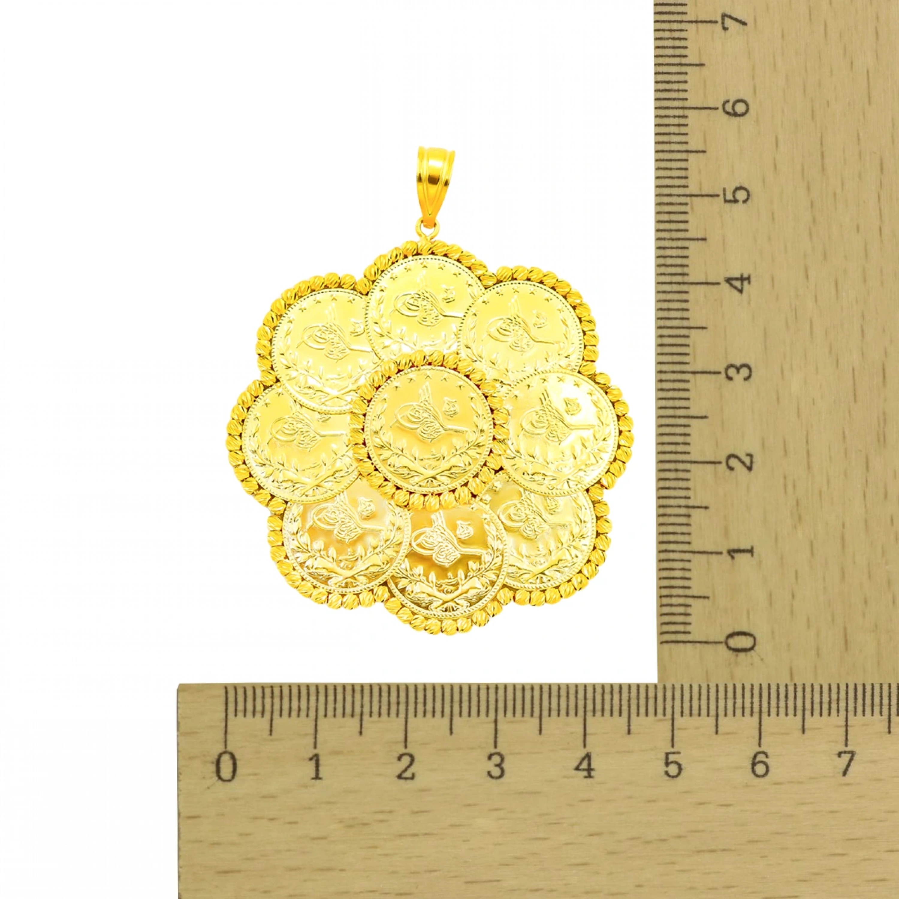 9 Reşatlı 14 Ayar Altın Kolye Ucu