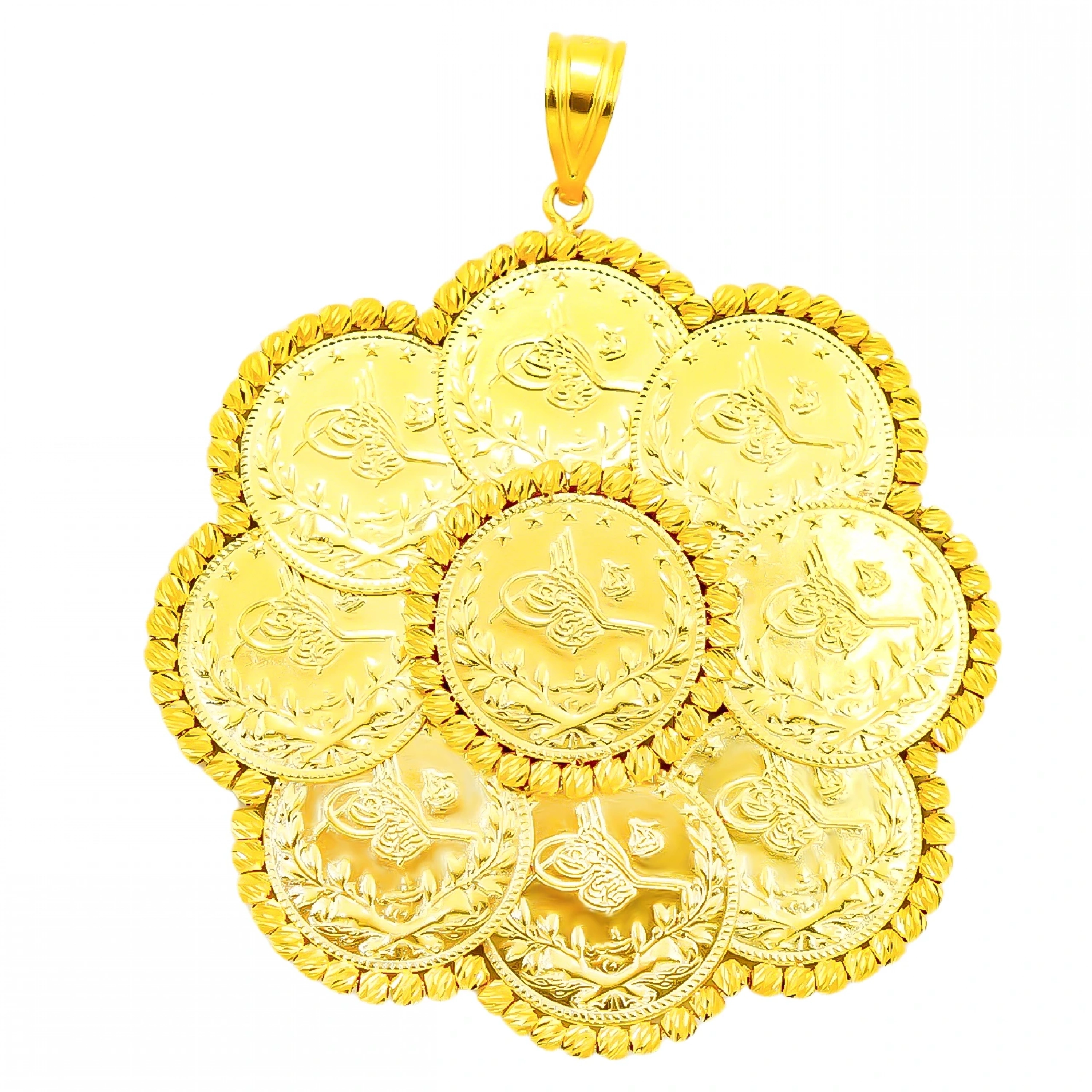 9 Reşatlı 14 Ayar Altın Kolye Ucu