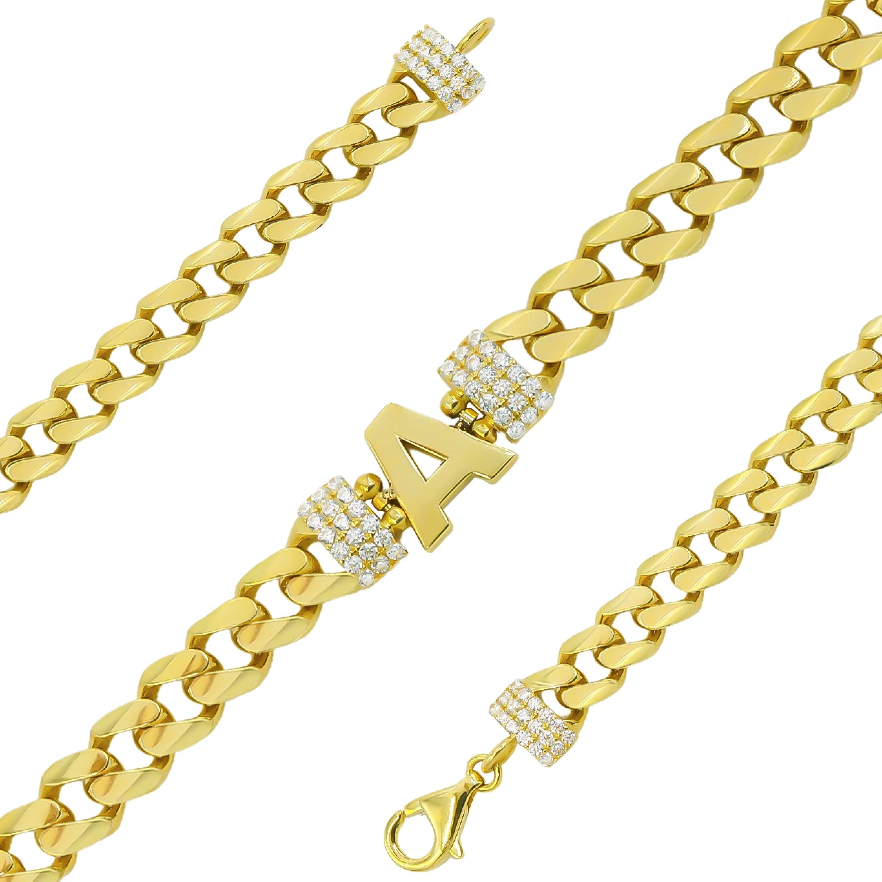 A Harfli 14 Ayar Altın Bileklik