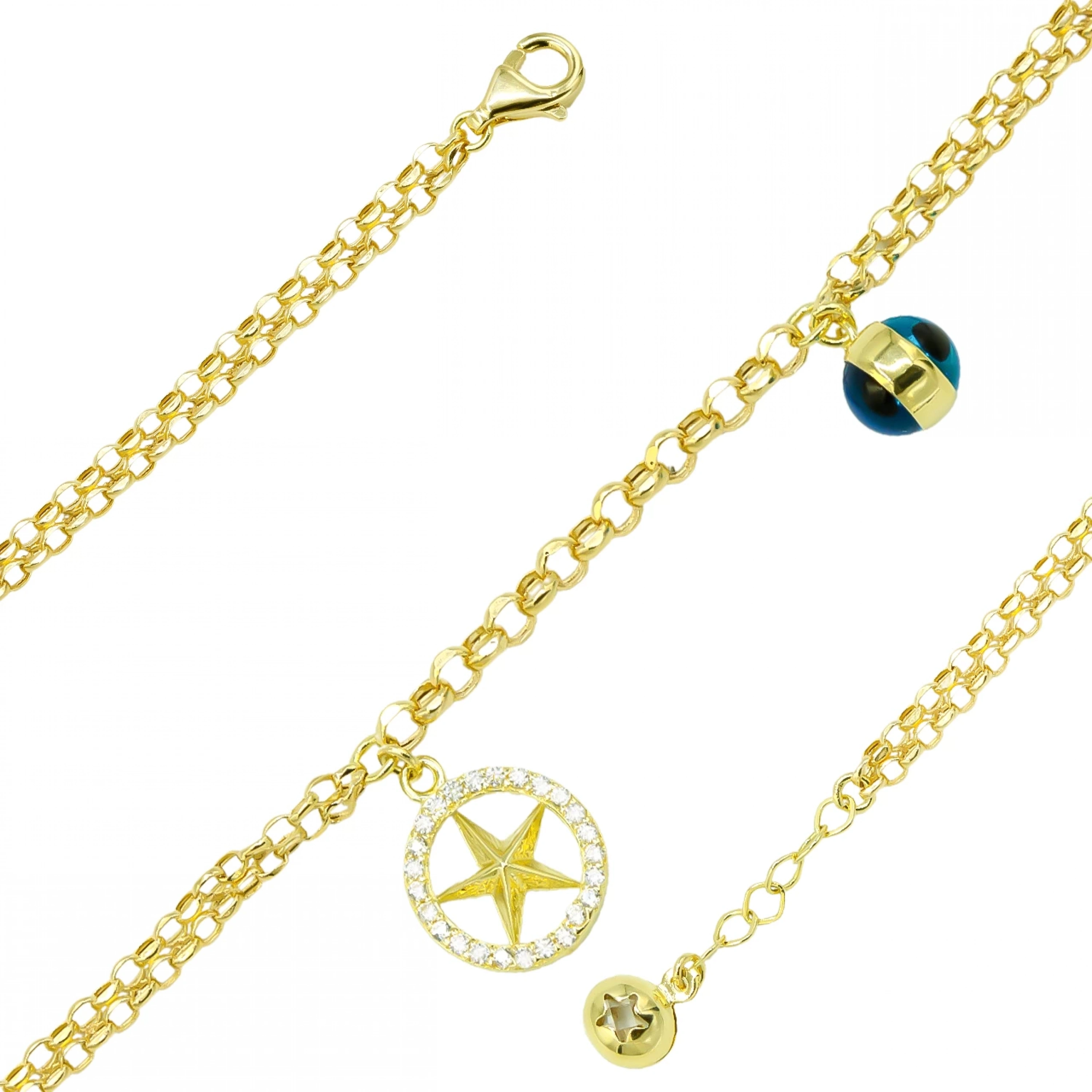 Altın Yıldız 14 Ayar Bileklik