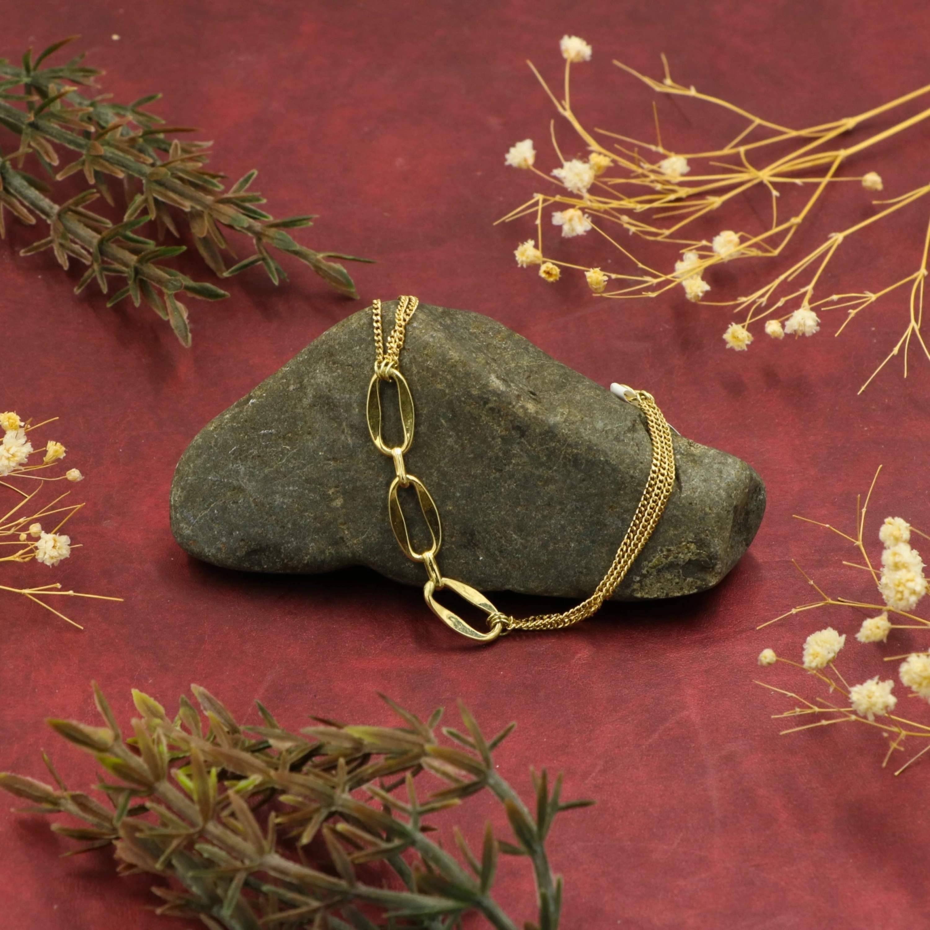 Ataçlı 14 Ayar Altın Bileklik