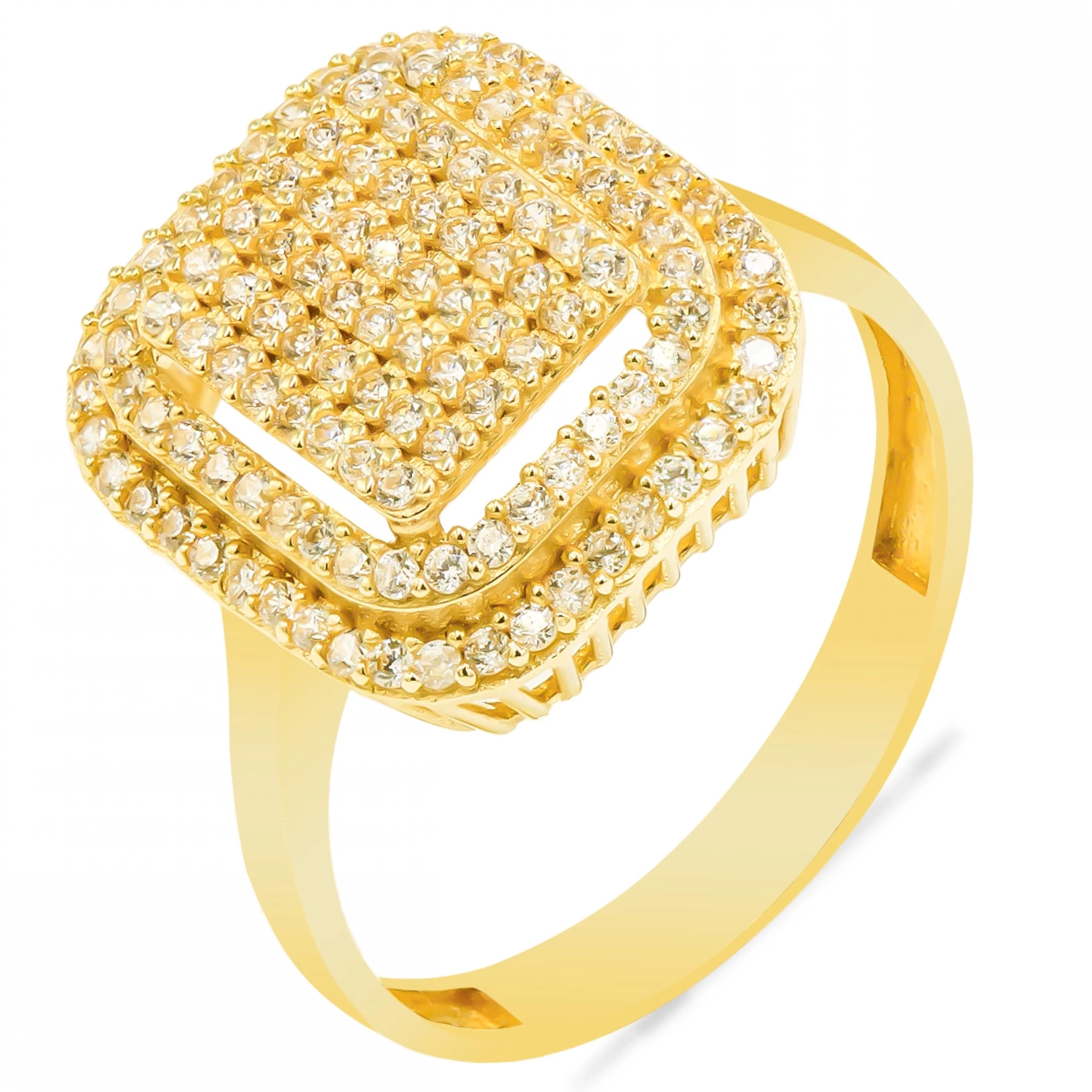 Büyük Taşlı 14 Ayar Altın Yüzük