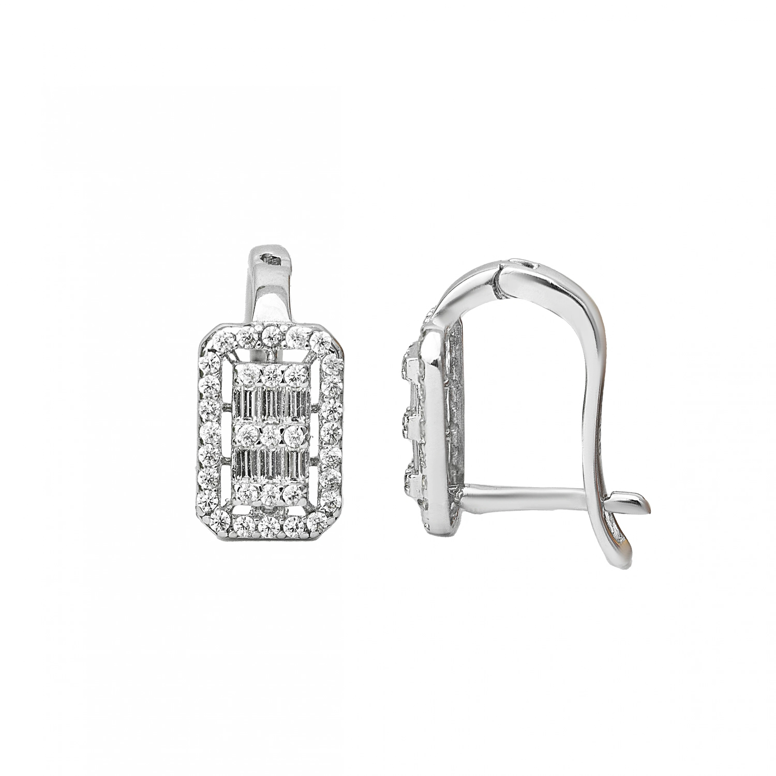 Baget 14 Ayar Klipsli Altın Küpe