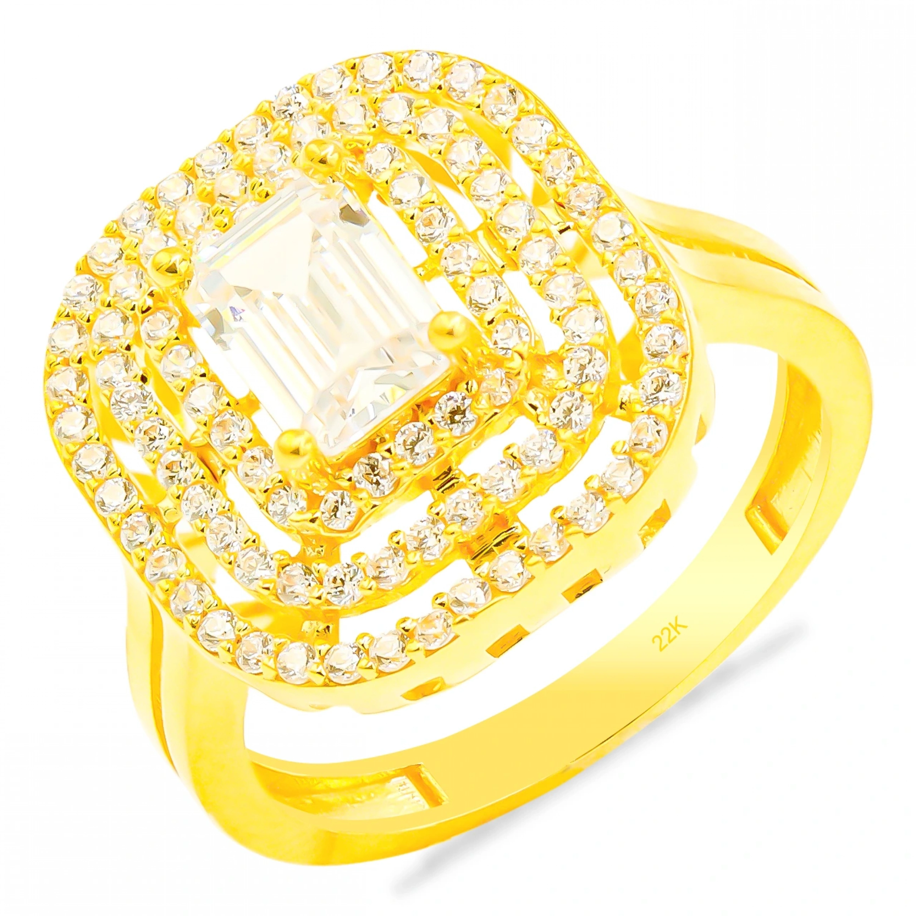 Mega Baget 22 Ayar Altın Yüzük