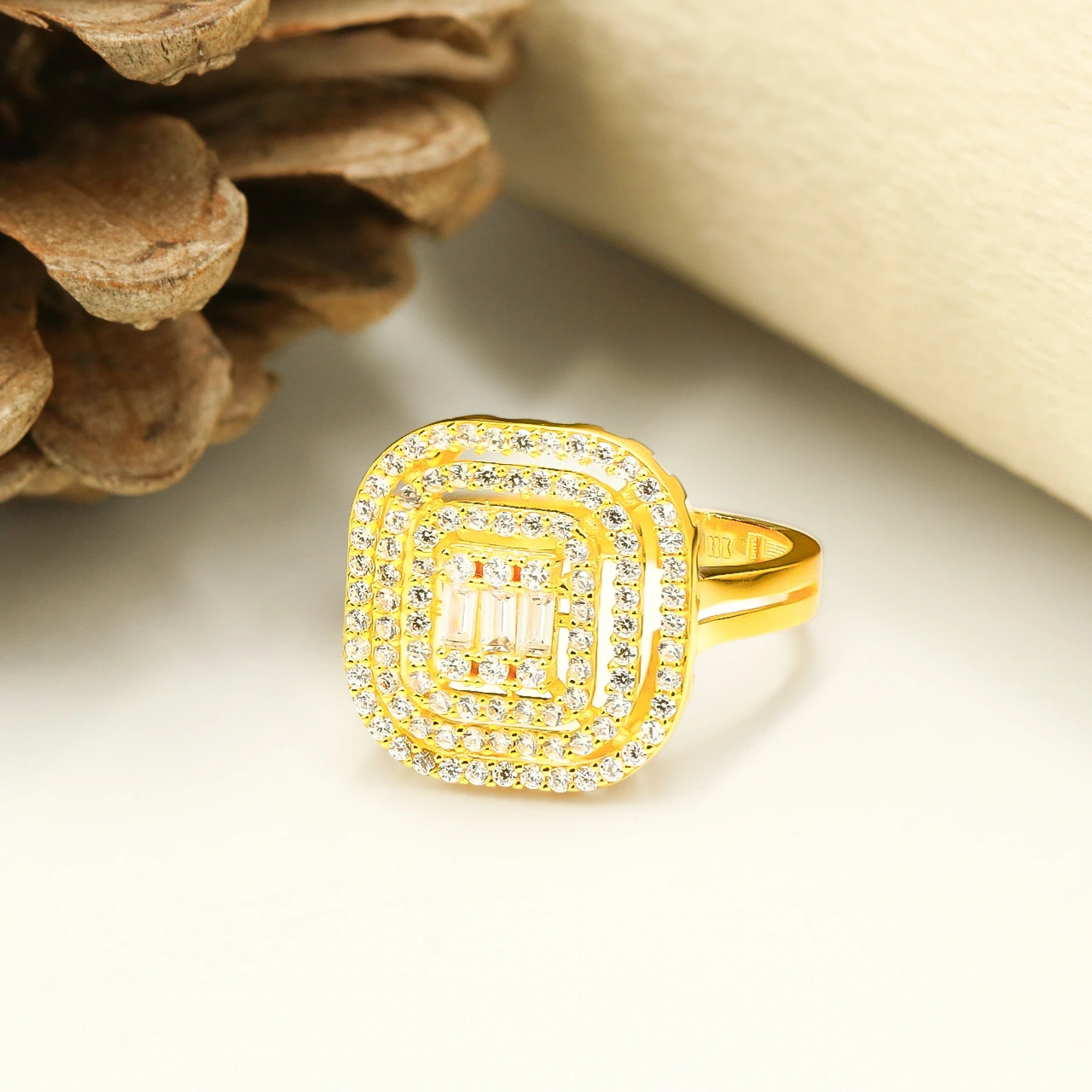 Mega Baget 22 Ayar Altın Yüzük