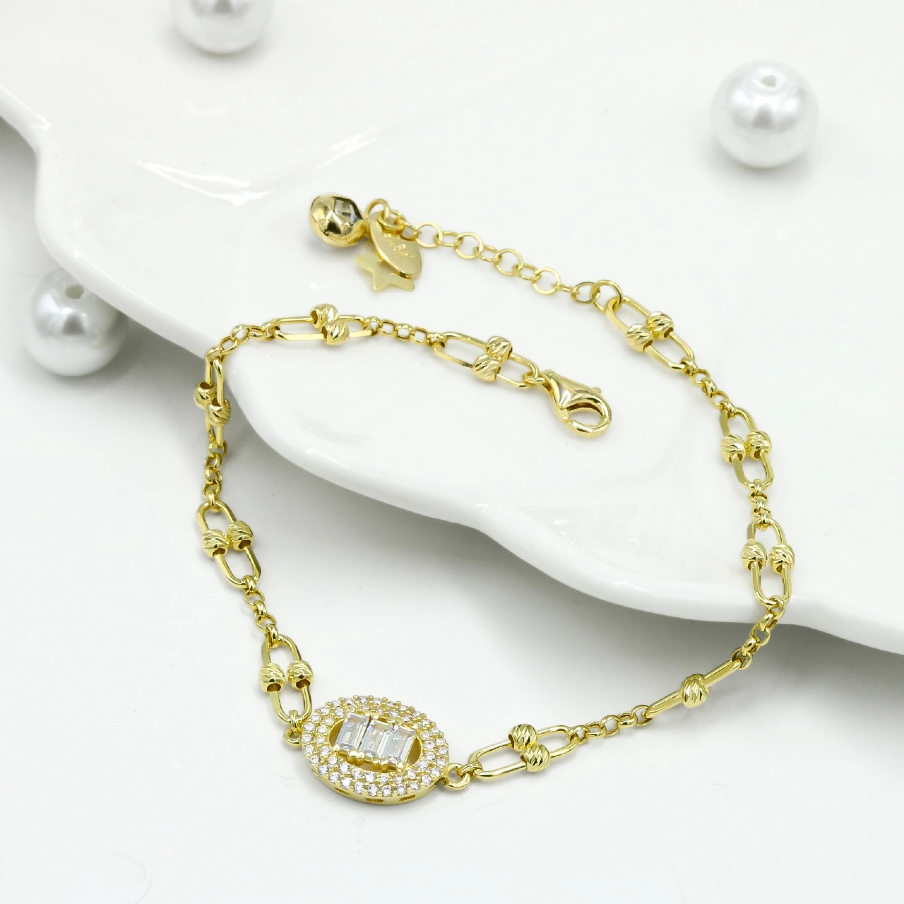 Baget 8 Ayar Altın Bileklik