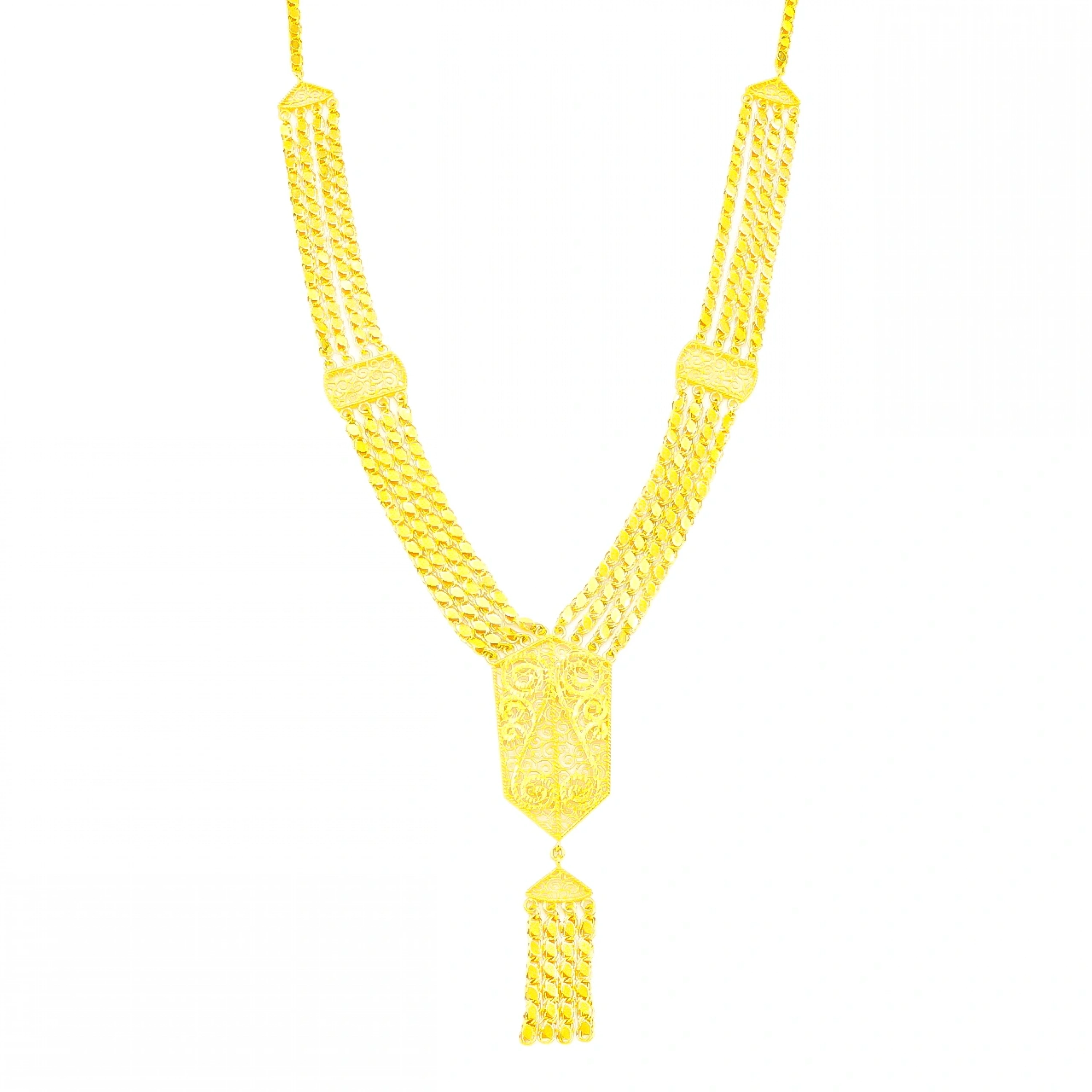 Pullu Akıtma 8 Ayar Altın Gerdanlık