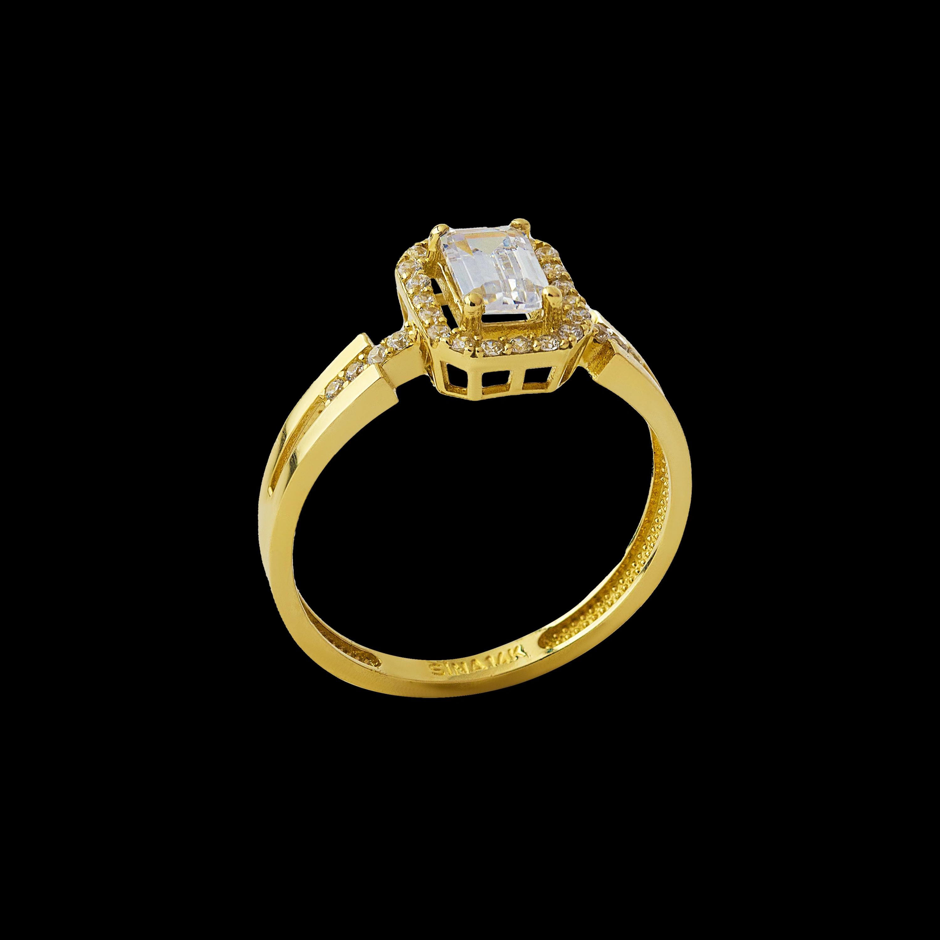 Baget İnce Kesim 14 Ayar Altın Yüzük