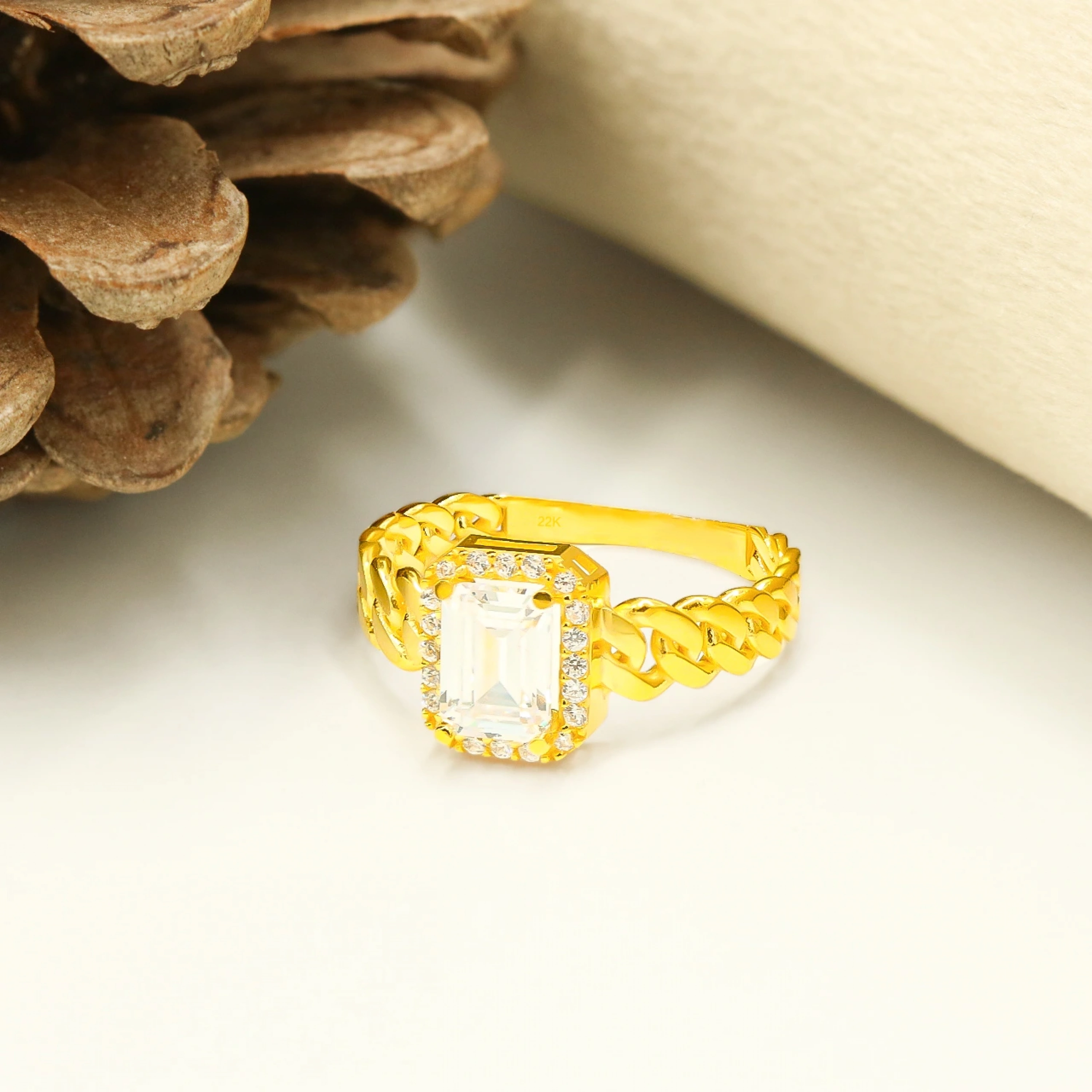 Baget Gurmet 22 Ayar Altın Yüzük