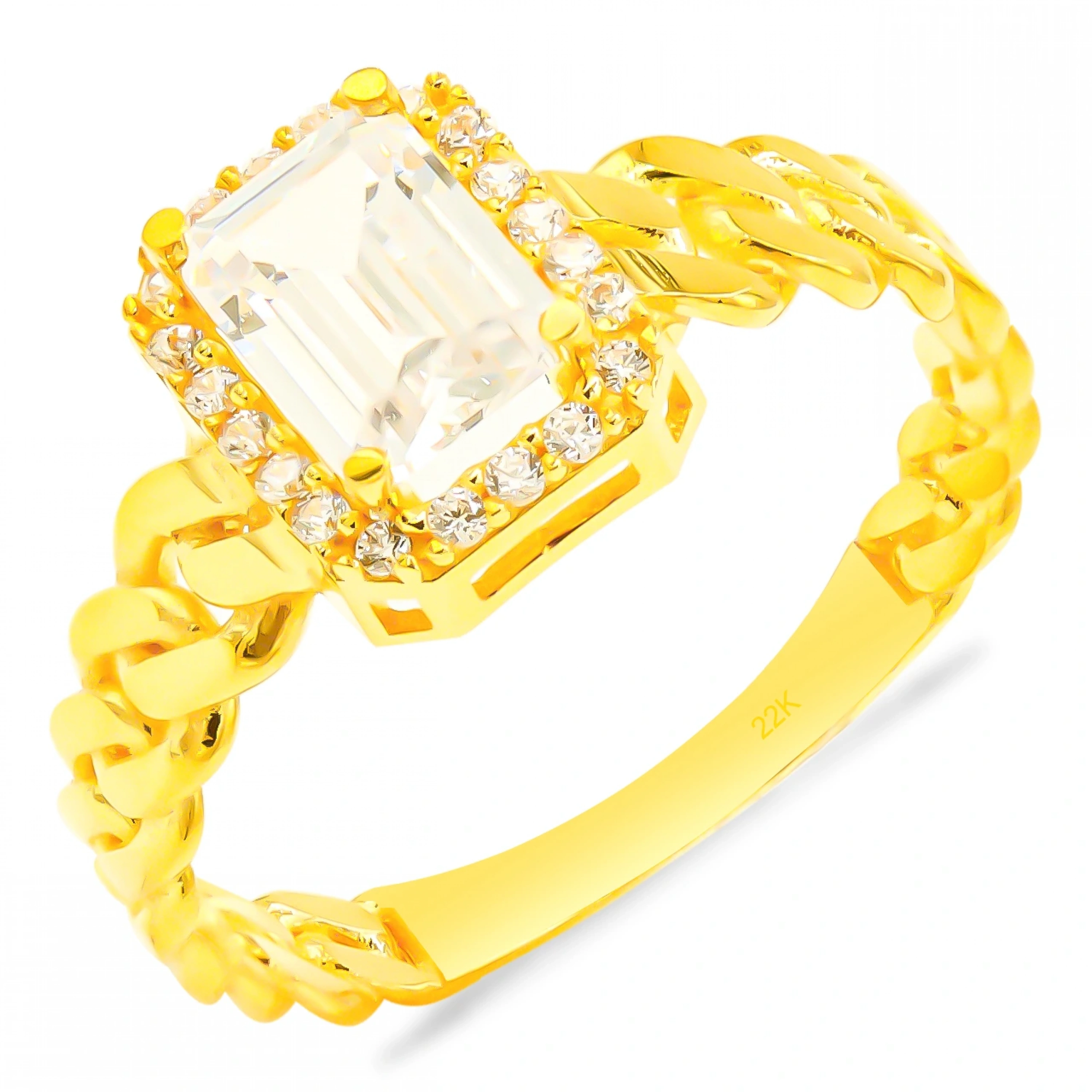 Baget Gurmet 22 Ayar Altın Yüzük