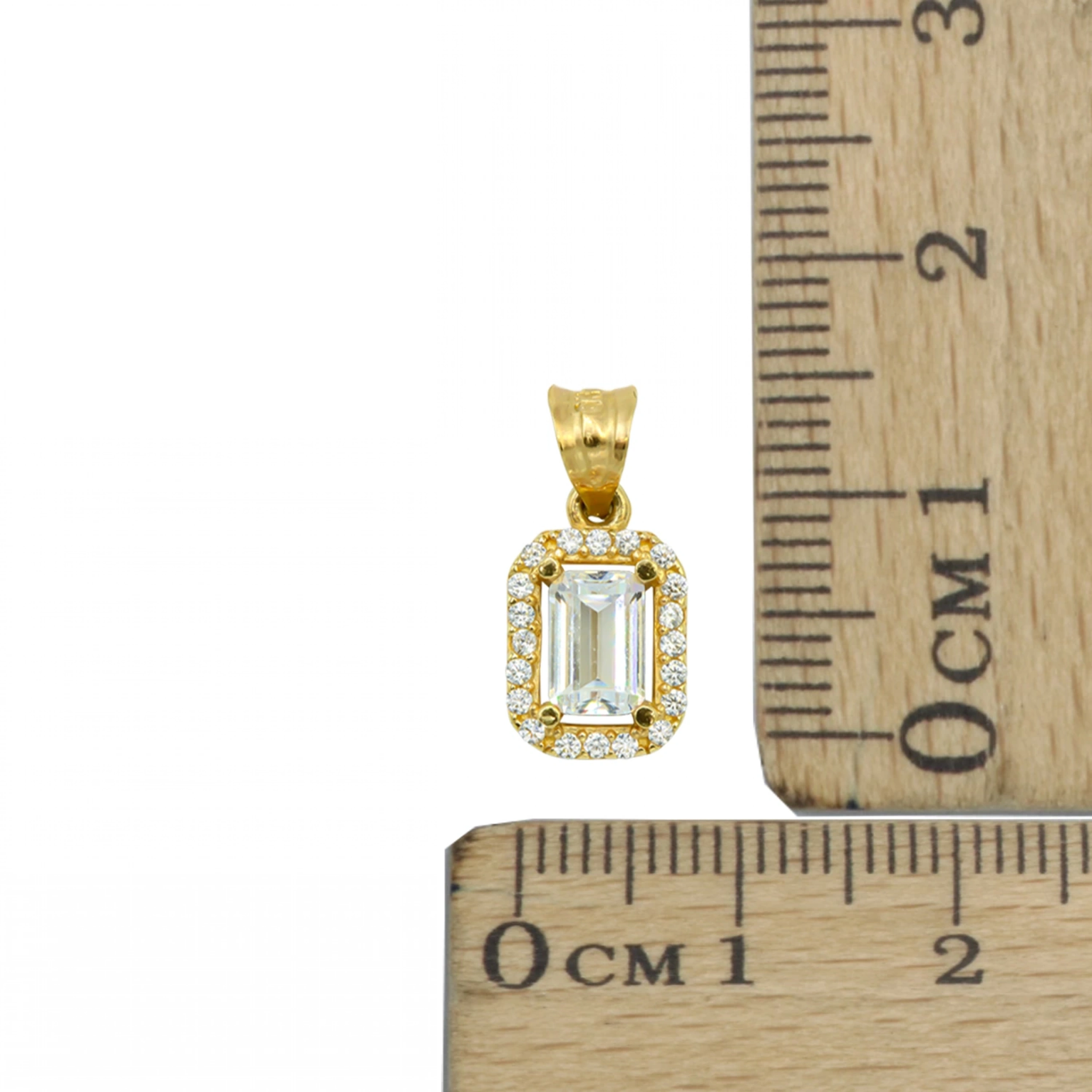 Baget Taş 8 Ayar Altın Kolye Ucu