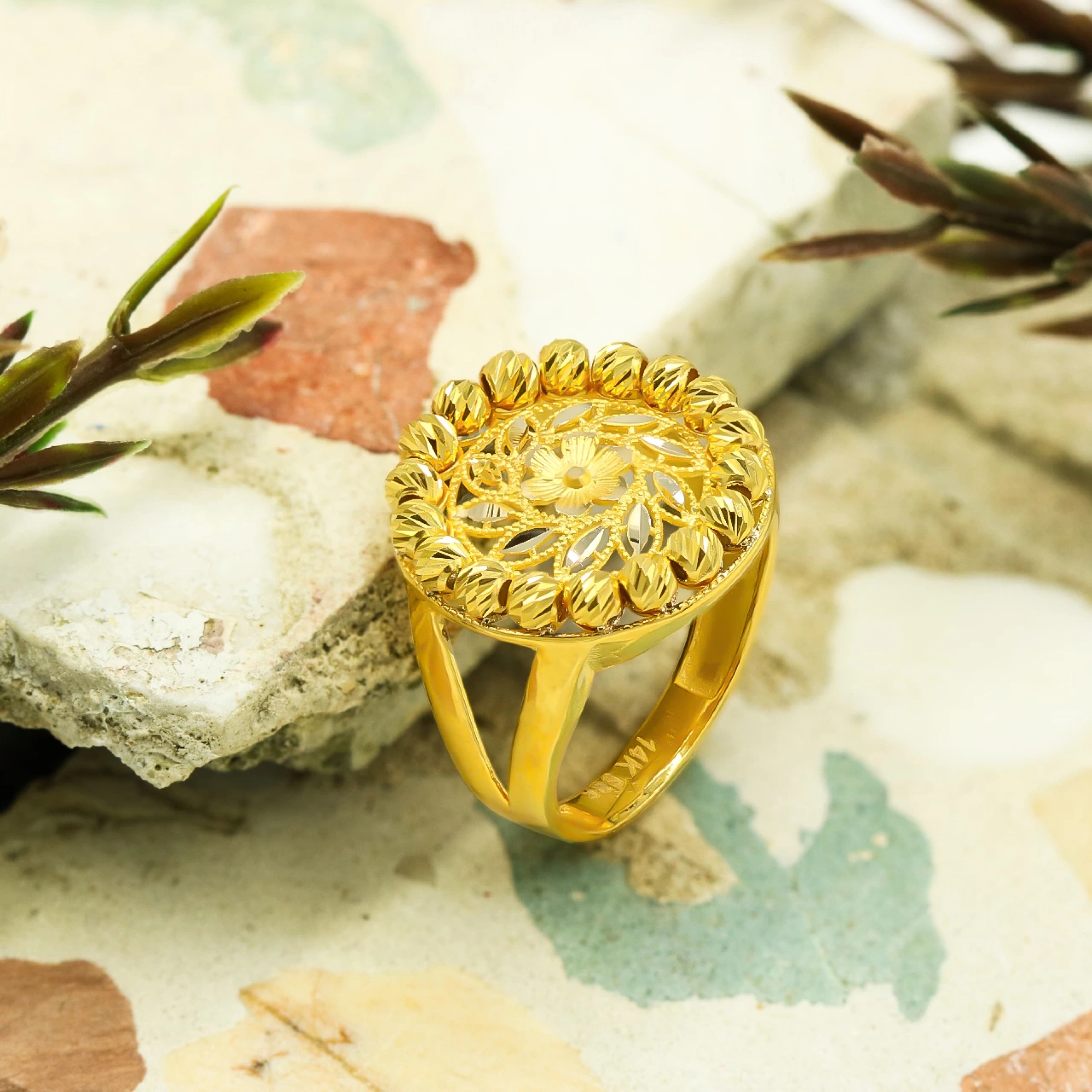 Özel Tasarım Dorika 14 Ayar Altın Yüzük