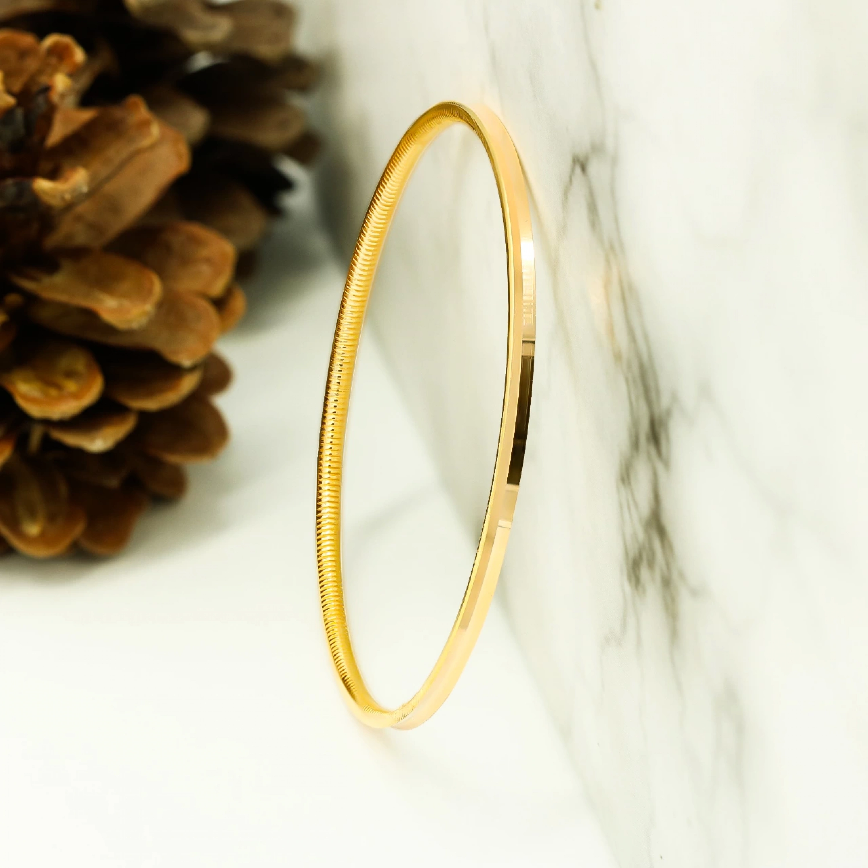 Düz Ajda 22 Ayar Altın Bilezik (14Gram)