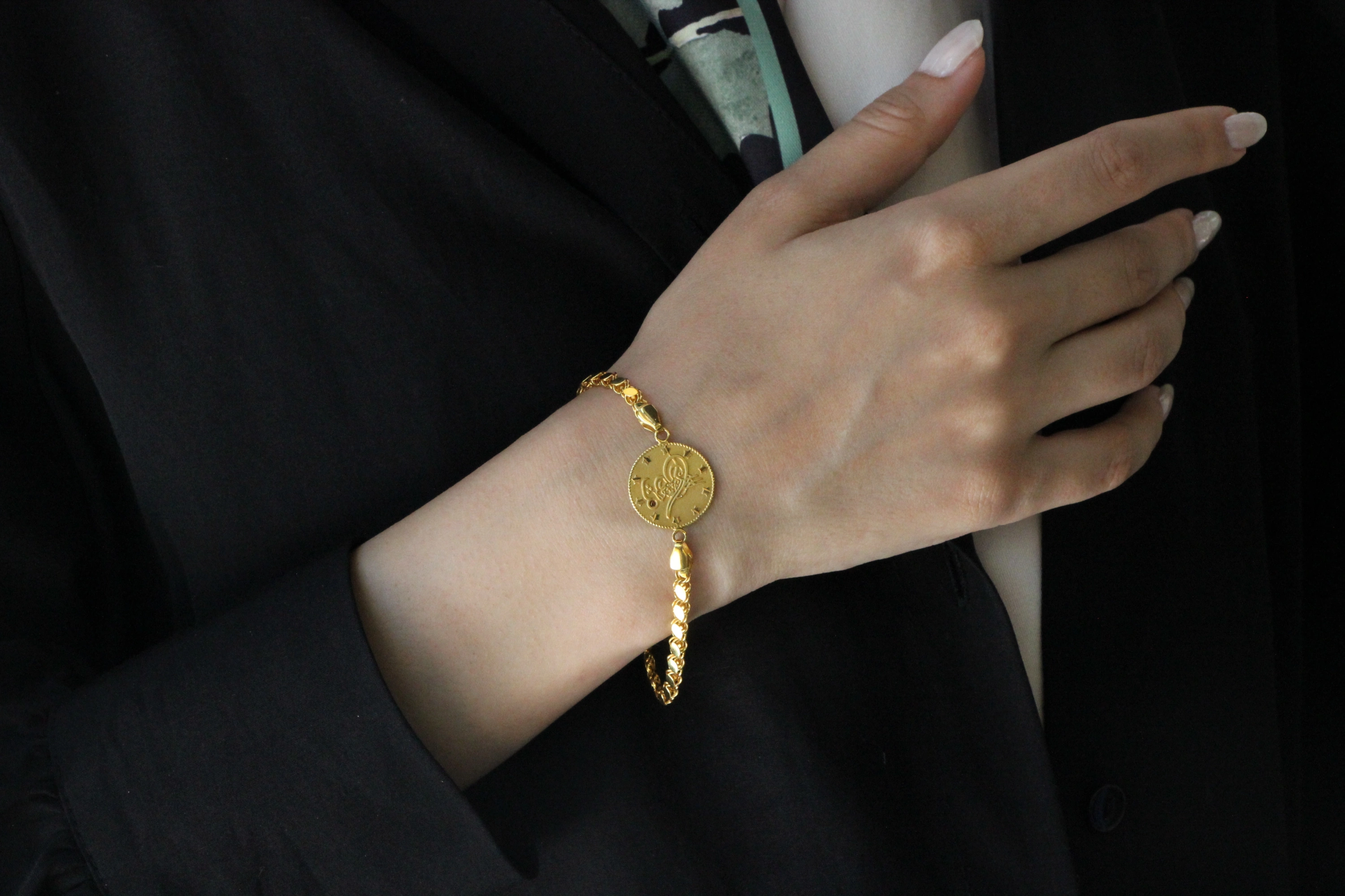 Baskı Reşat 8 Ayar Altın Bileklik