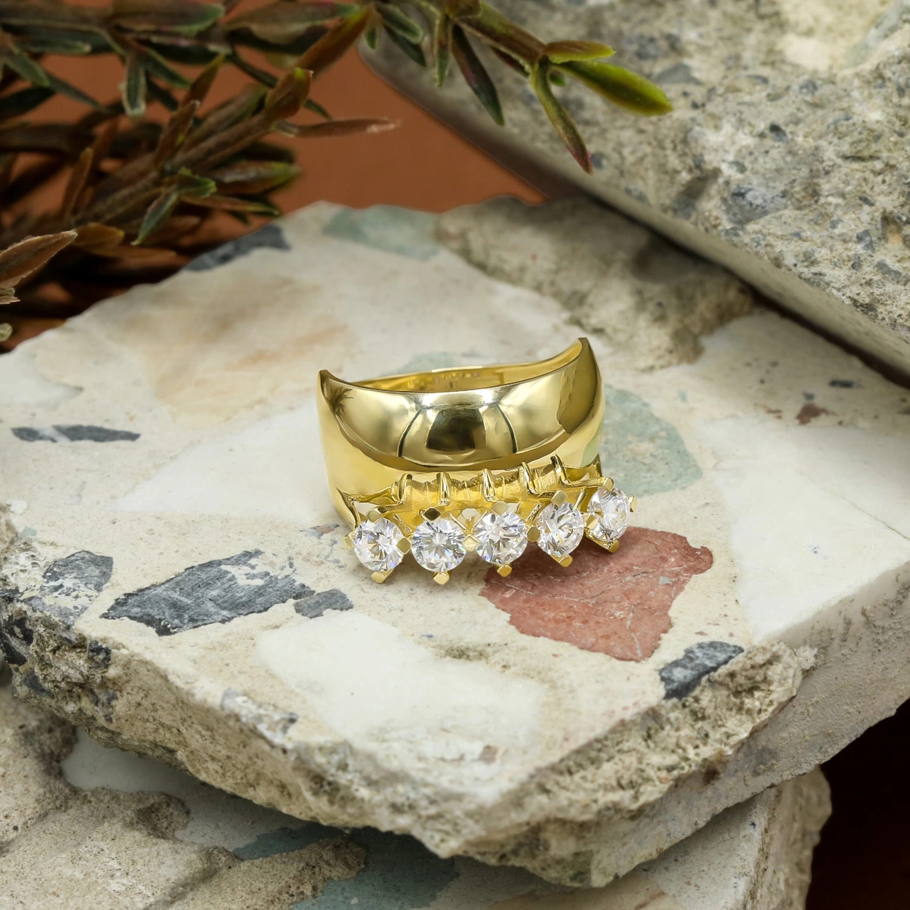 Beştaş Klasik Alyanslı 14 Ayar Altın Yüzük