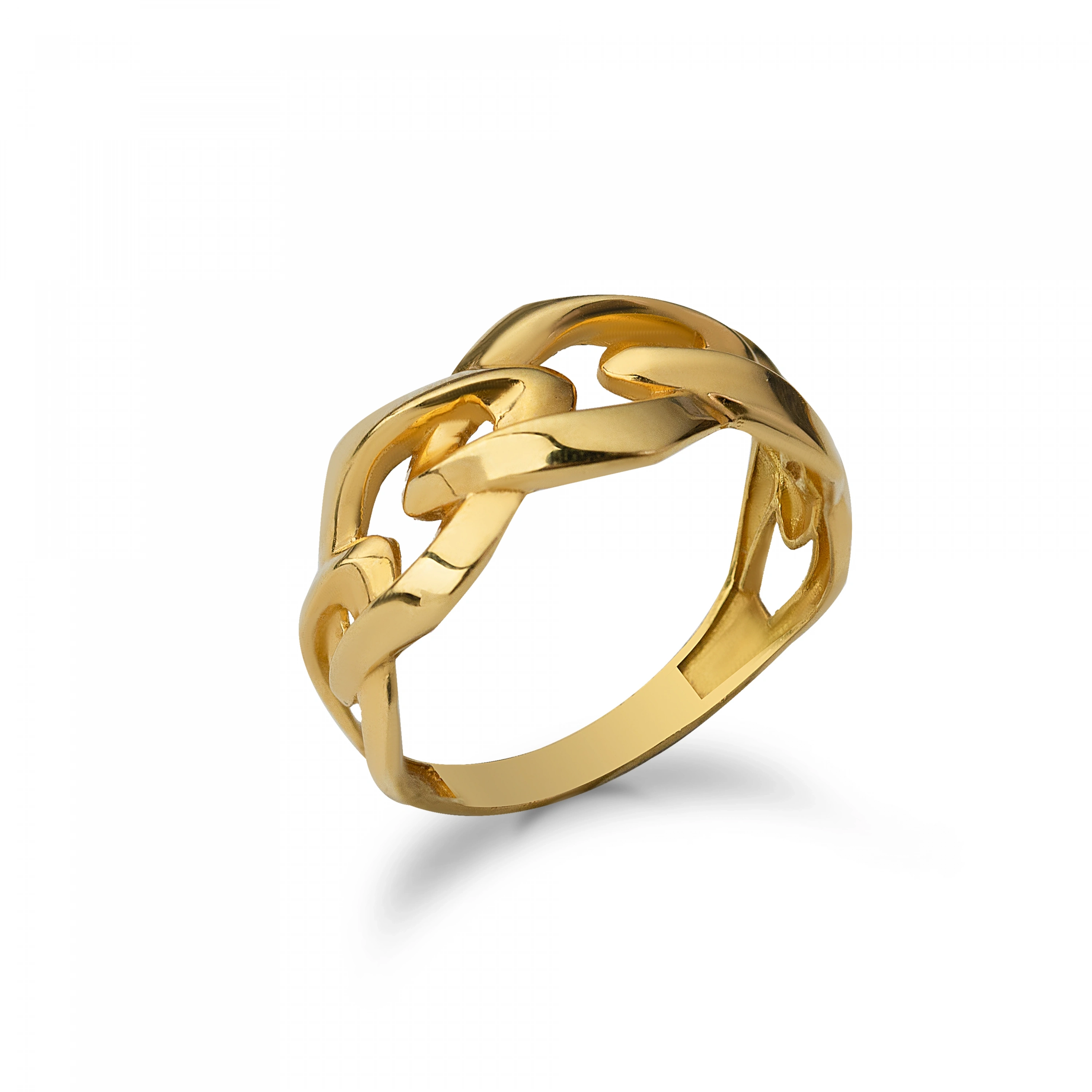 Burgu Desenli 22 Ayar Altın Yüzük