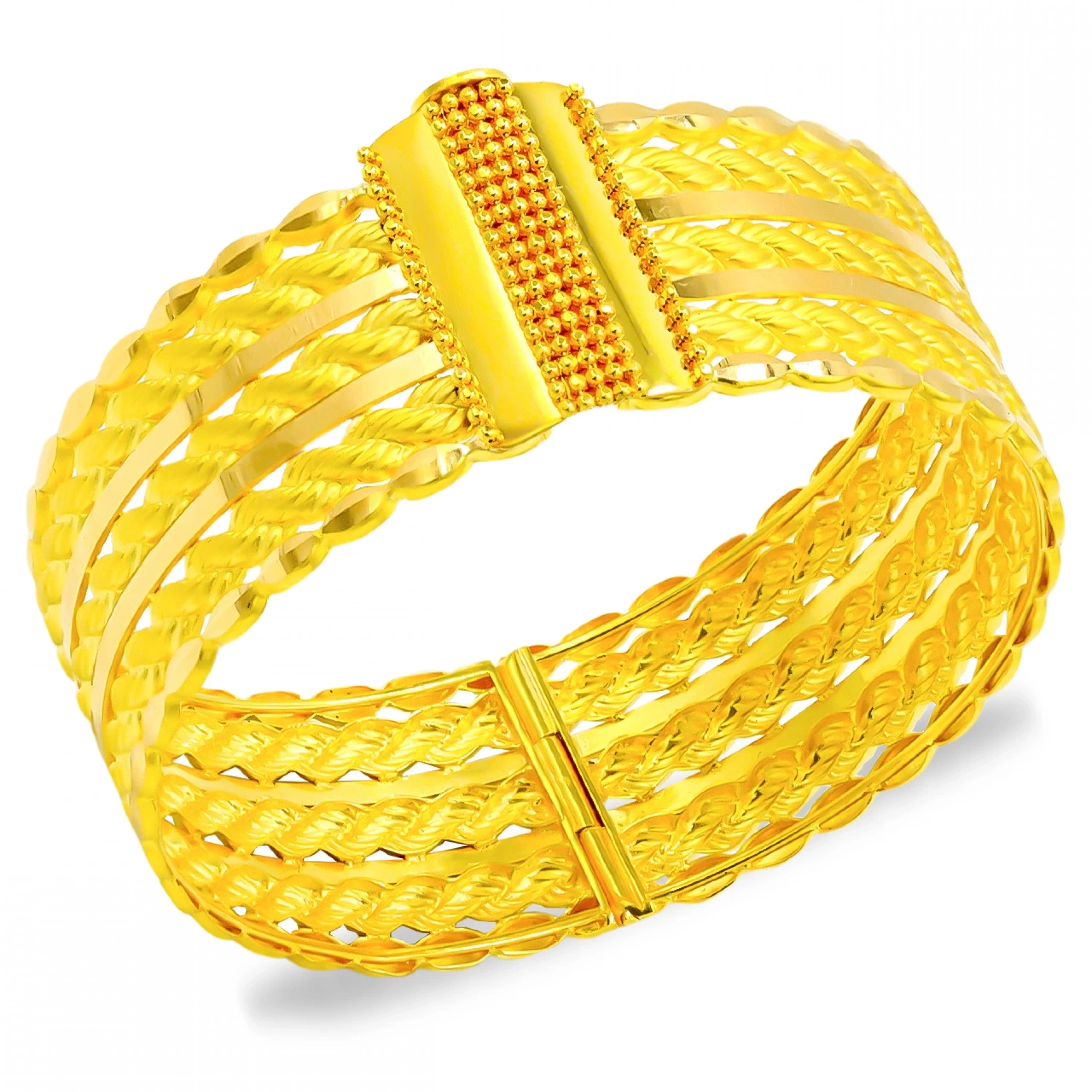 Burgu Model 22 Ayar Kelepçe Bilezik