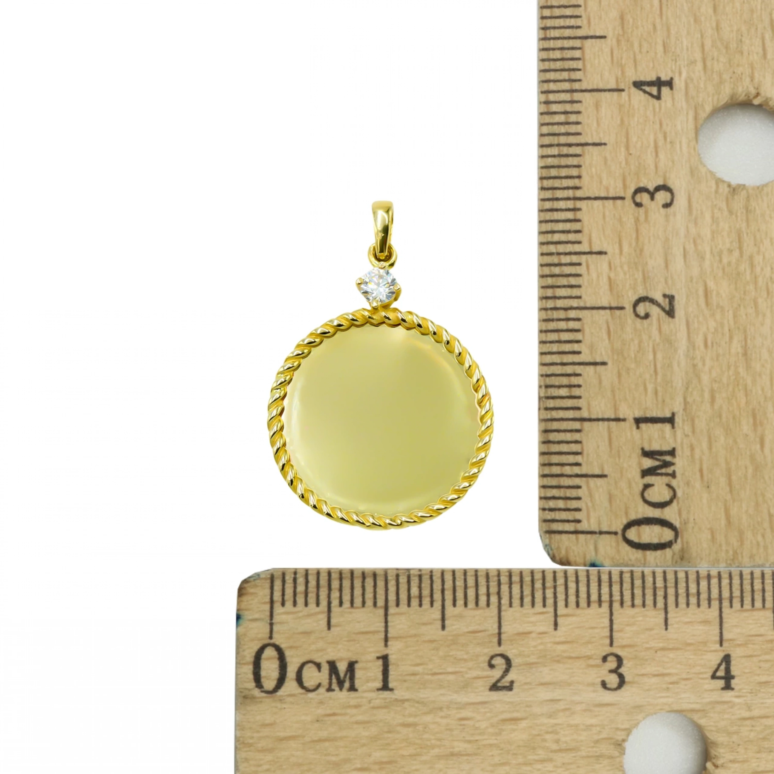 Burgu Plakalı 14 Ayar Kolye Ucu