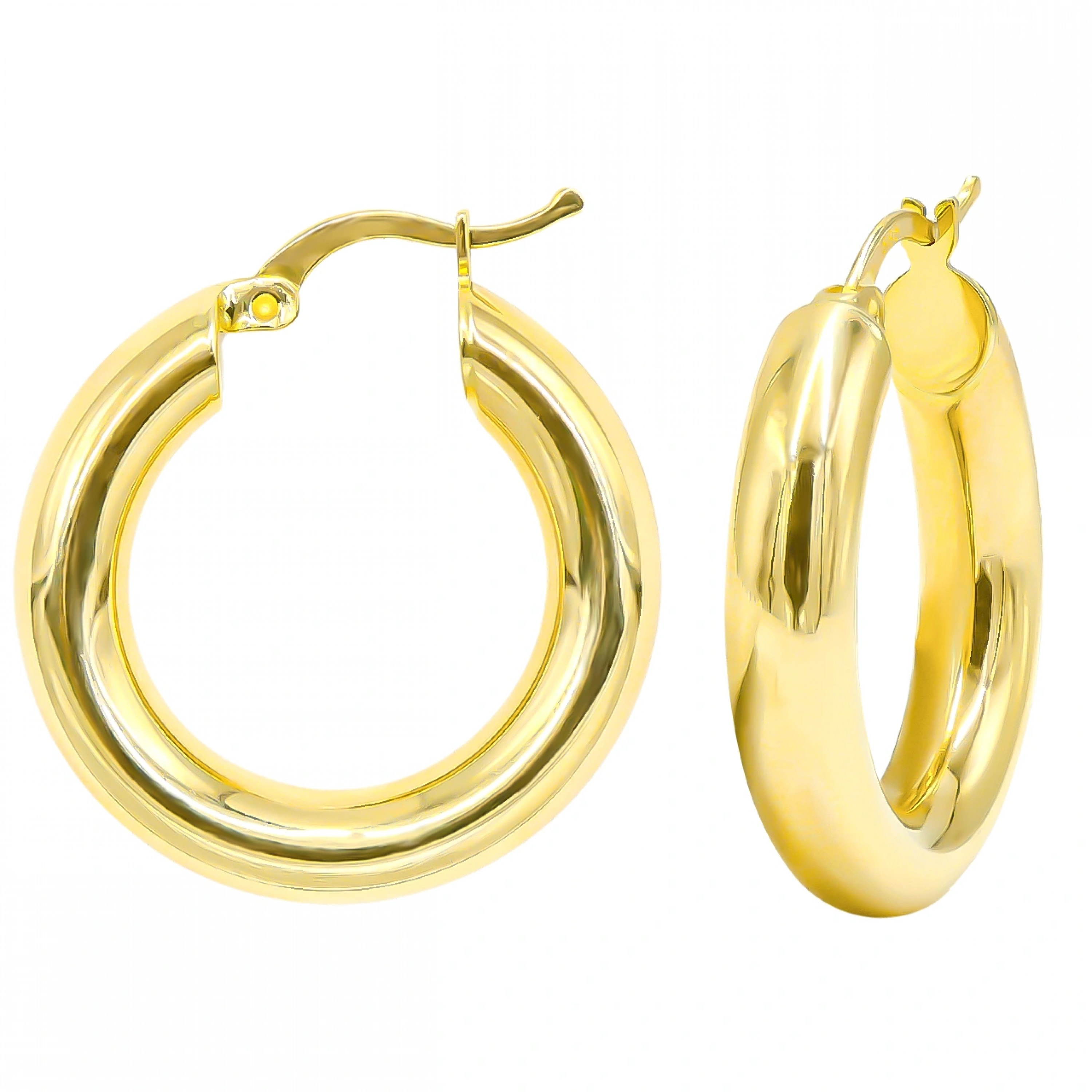 Halka Model 14 Ayar Halka Altın Küpe