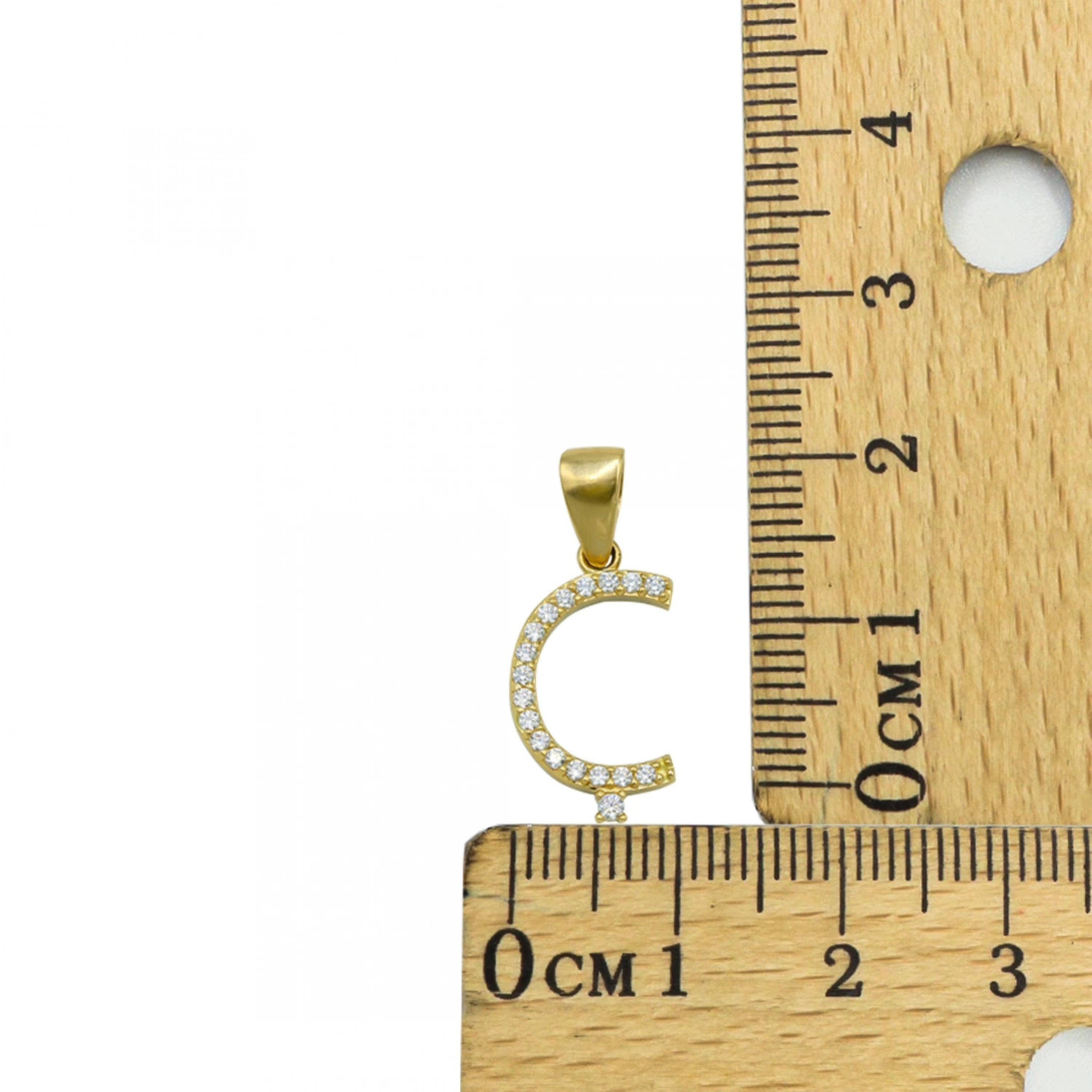 Ç Harfi 14 Ayar Altın Kolye Ucu