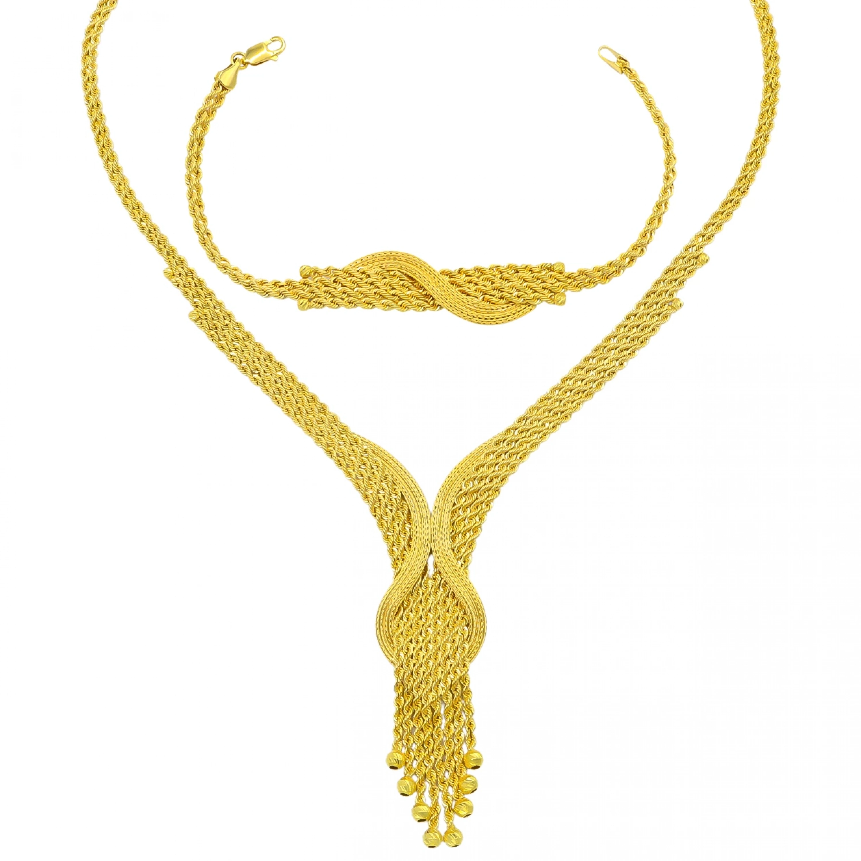 Çan Örgü 8 Ayar Altın Set